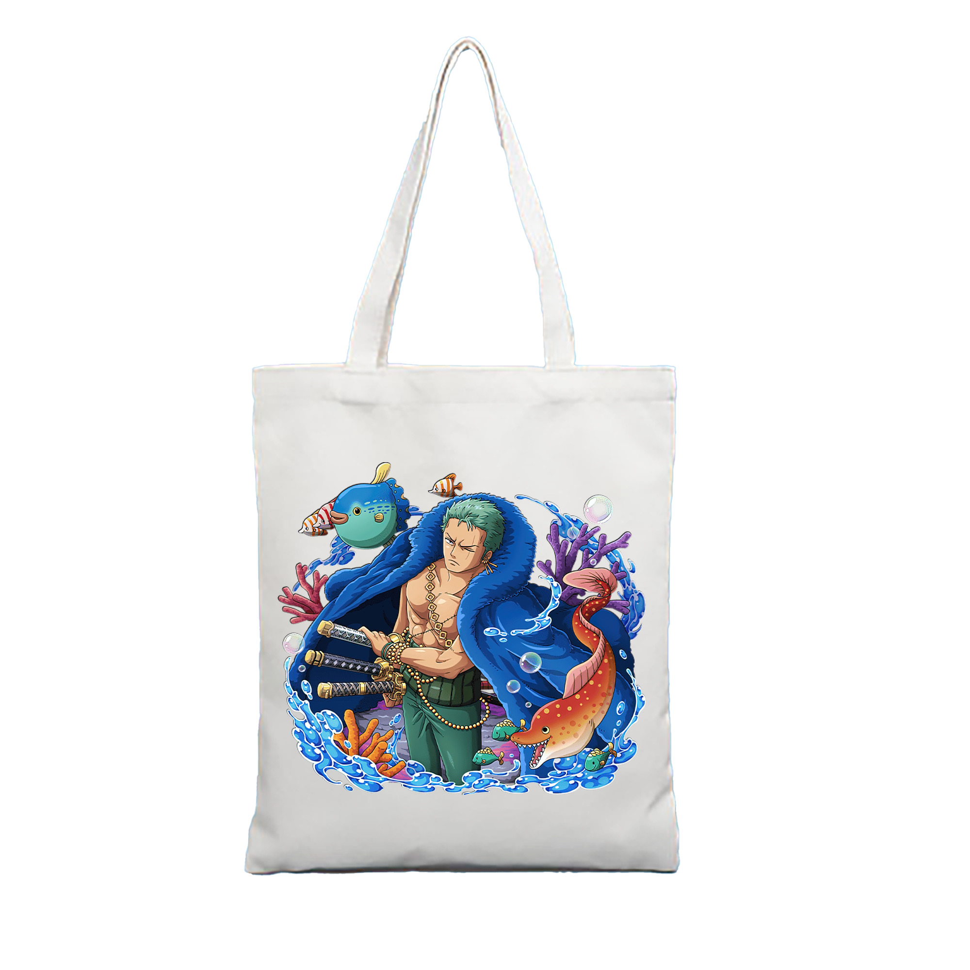 ワンピース ロロノア・ゾロ ONE PIECE Roronoa Zoro 縦型キャンバス生地手提げバッグ　トートバッグ