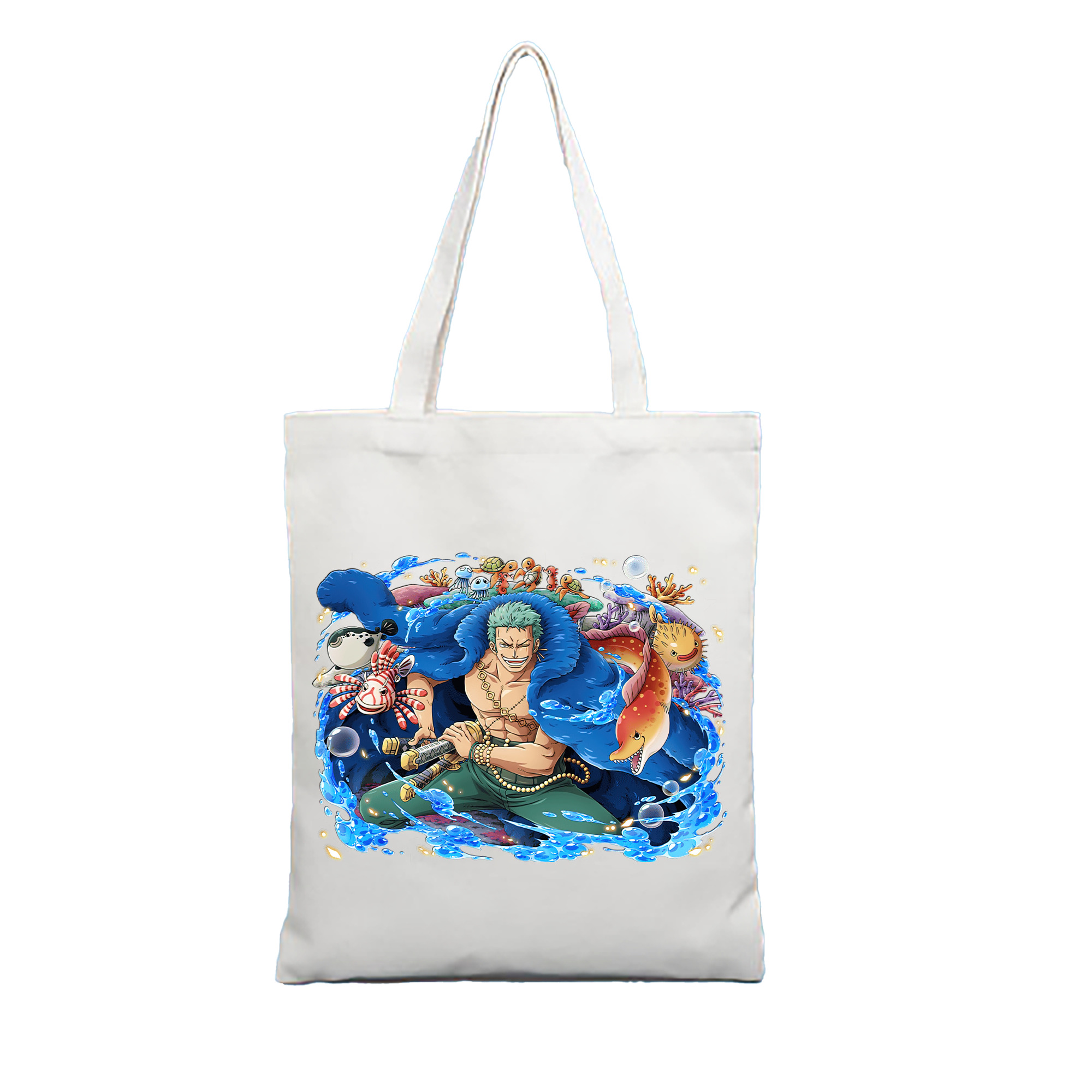 ワンピース ロロノア・ゾロ ONE PIECE Roronoa Zoro 縦型キャンバス生地手提げバッグ　トートバッグ