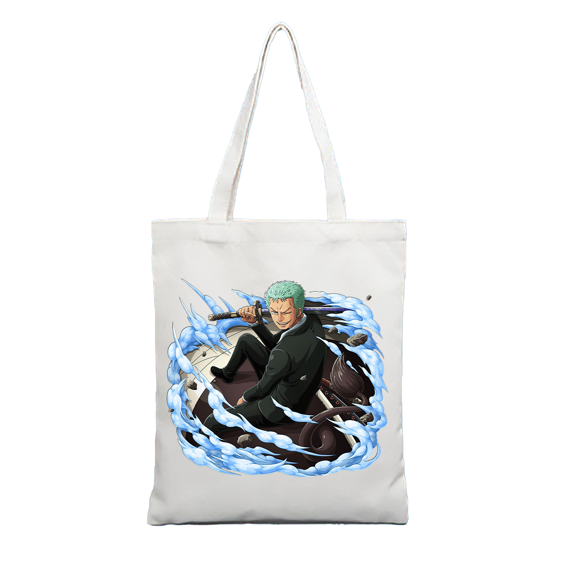 ワンピース ロロノア・ゾロ ONE PIECE Roronoa Zoro 縦型キャンバス生地手提げバッグ　トートバッグ