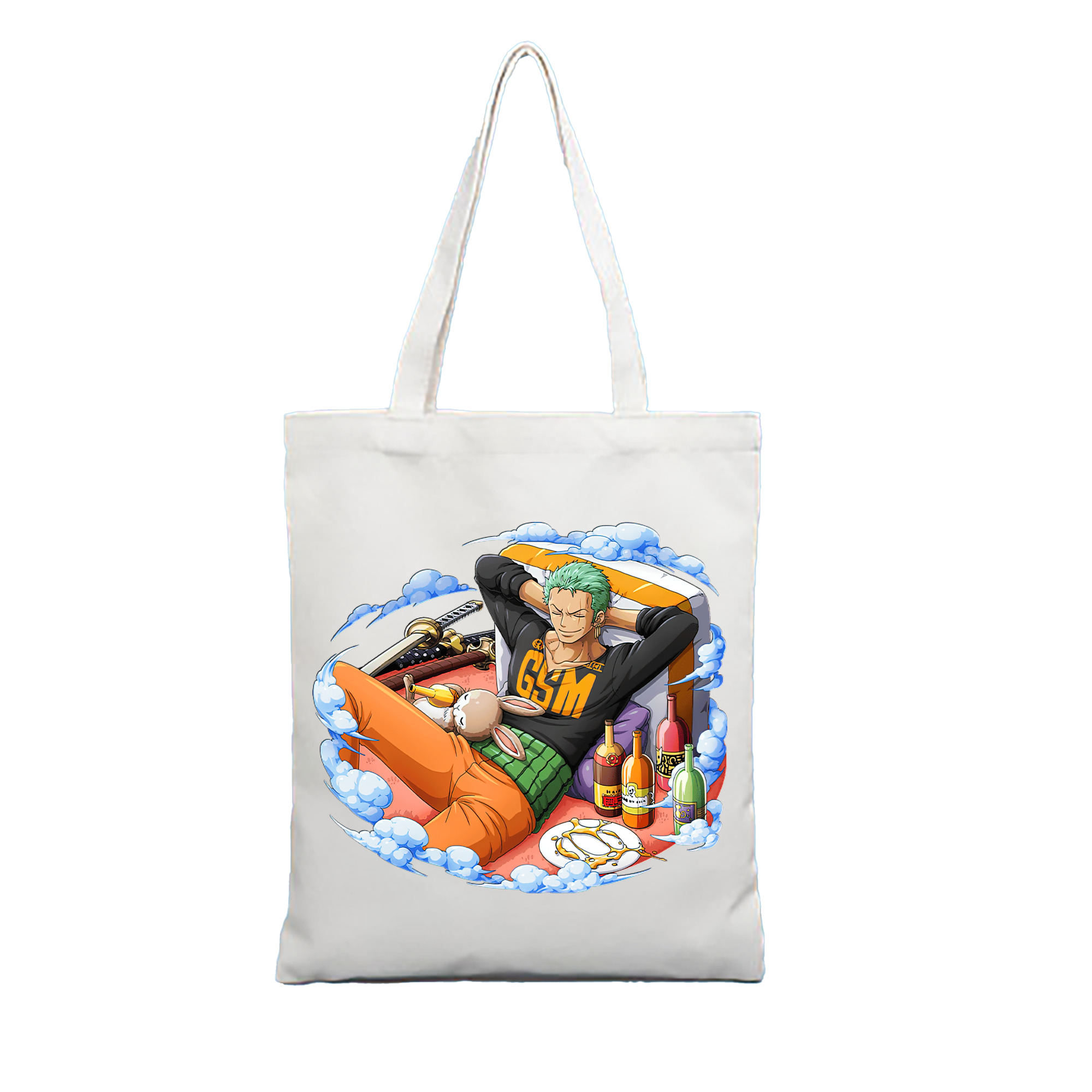 ワンピース ロロノア・ゾロ ONE PIECE Roronoa Zoro 縦型キャンバス生地手提げバッグ　トートバッグ