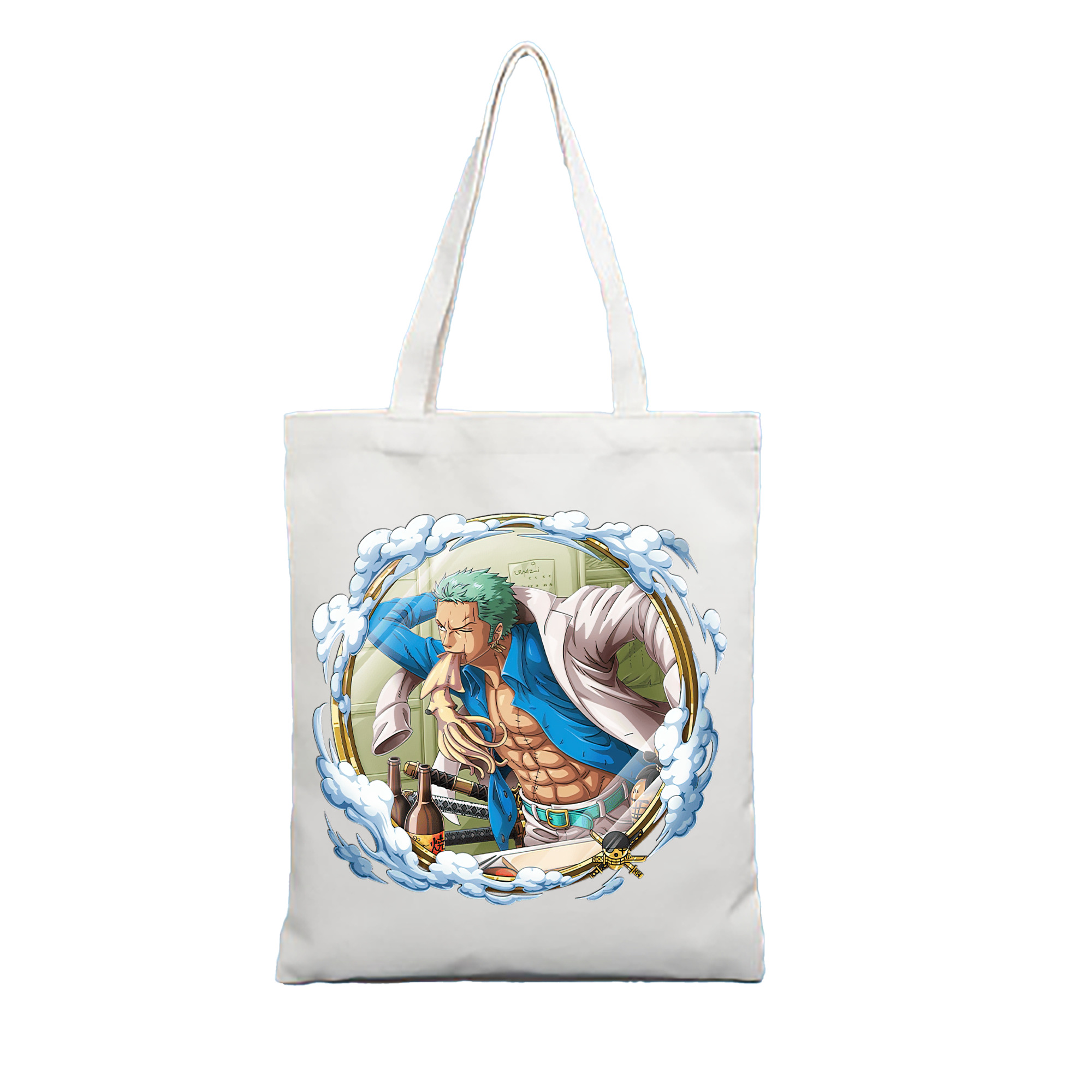 ワンピース ロロノア・ゾロ ONE PIECE Roronoa Zoro 縦型キャンバス生地手提げバッグ　トートバッグ