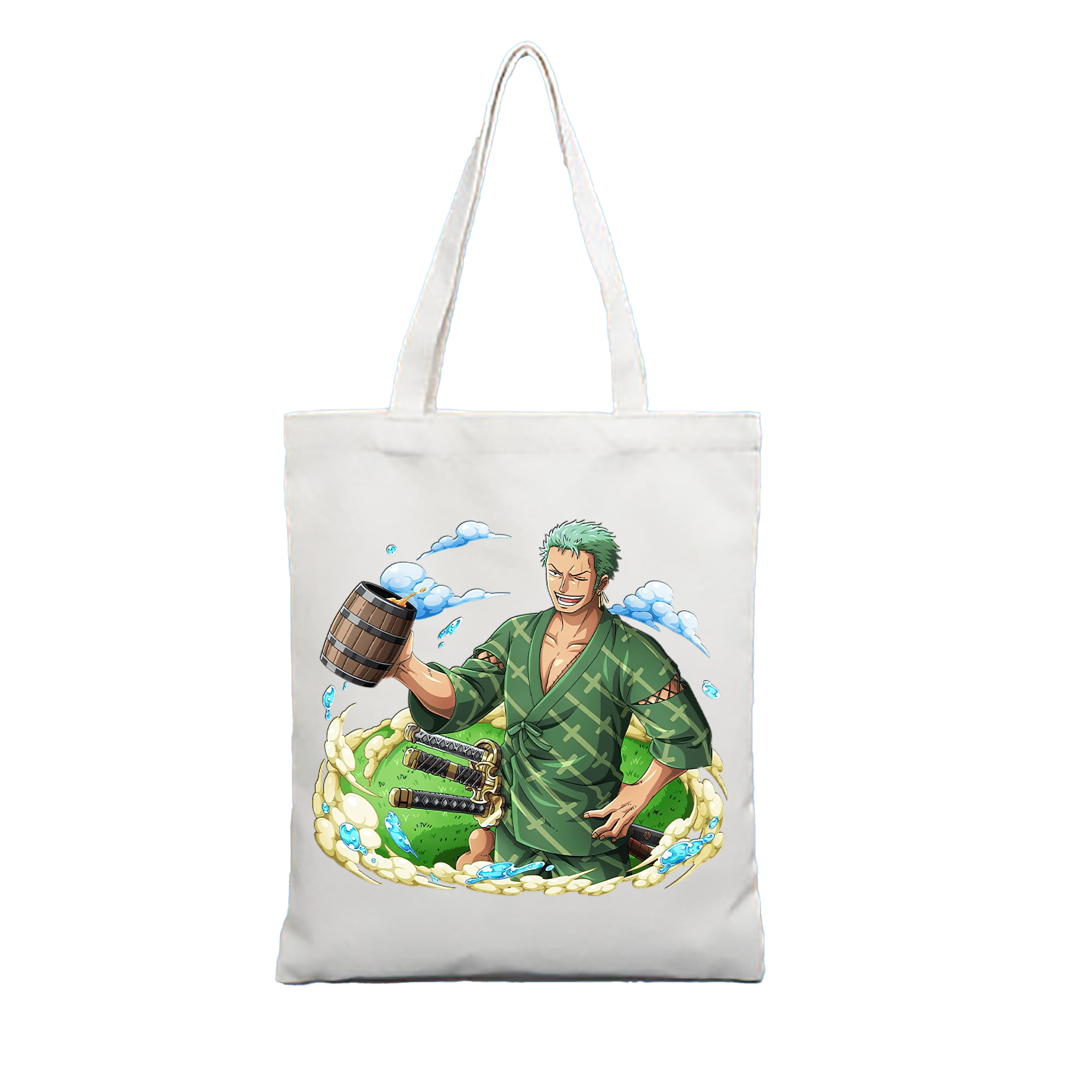 ワンピース ロロノア・ゾロ ONE PIECE Roronoa Zoro 縦型キャンバス生地手提げバッグ　トートバッグ