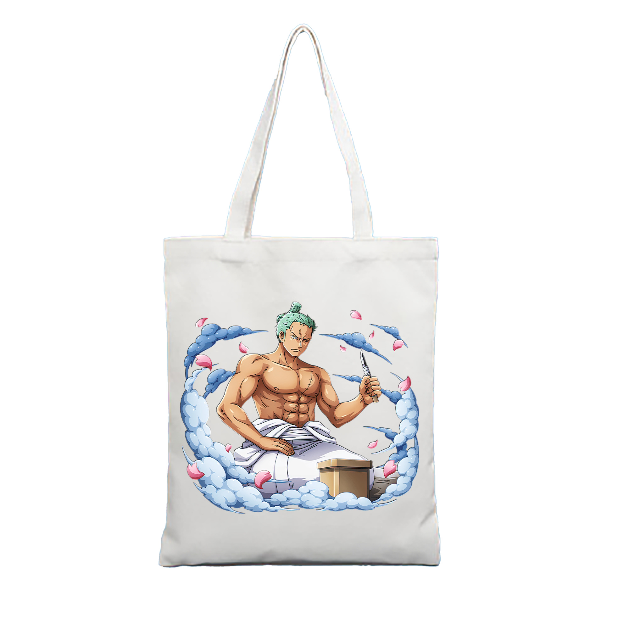 ワンピース ロロノア・ゾロ ONE PIECE Roronoa Zoro 縦型キャンバス生地手提げバッグ　トートバッグ