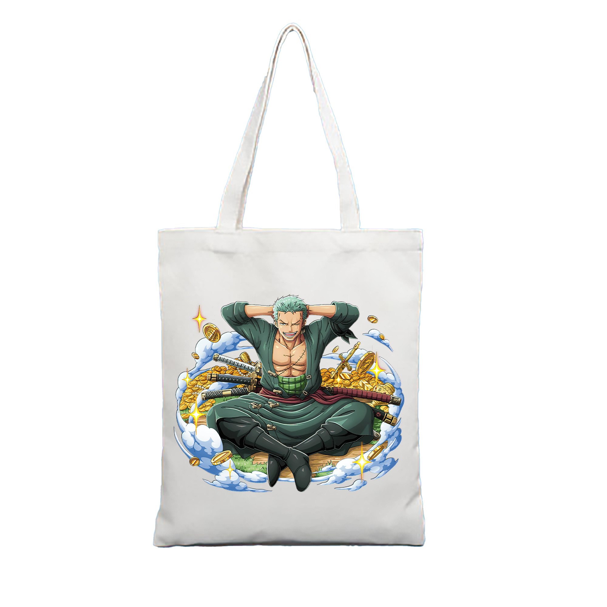 ワンピース ロロノア・ゾロ ONE PIECE Roronoa Zoro 縦型キャンバス生地手提げバッグ　トートバッグ