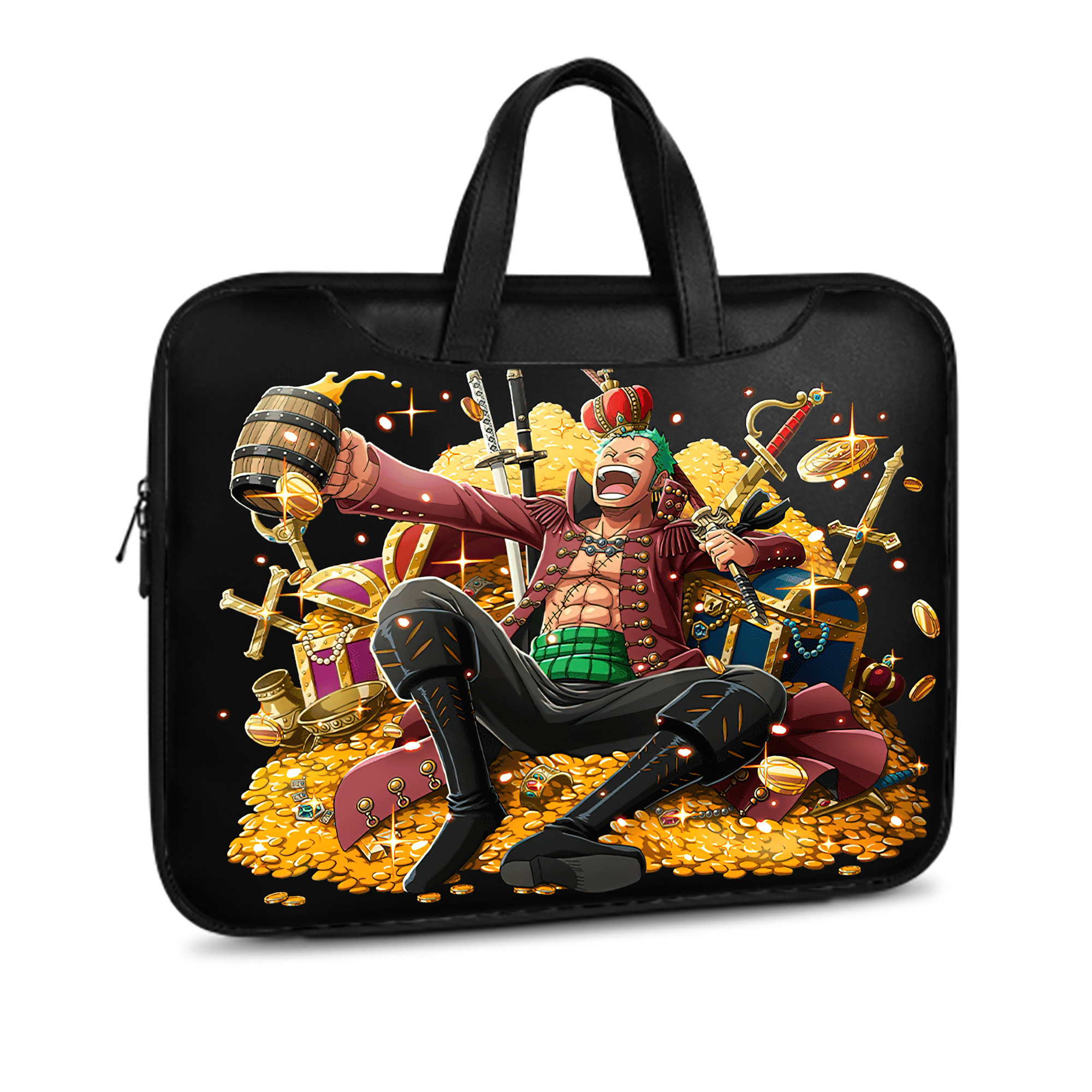 ワンピース ロロノア・ゾロ ONE PIECE Roronoa Zoro レザーラップトップバッグ　ノートパソコンケース