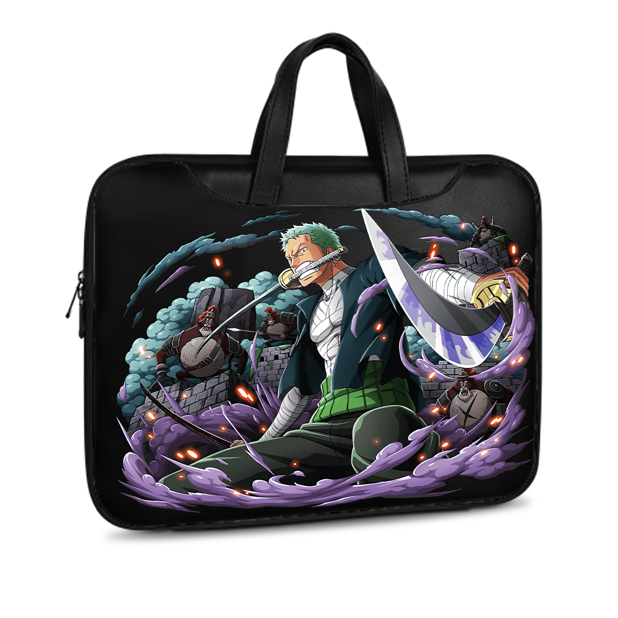 ワンピース ロロノア・ゾロ ONE PIECE Roronoa Zoro レザーラップトップバッグ　ノートパソコンケース