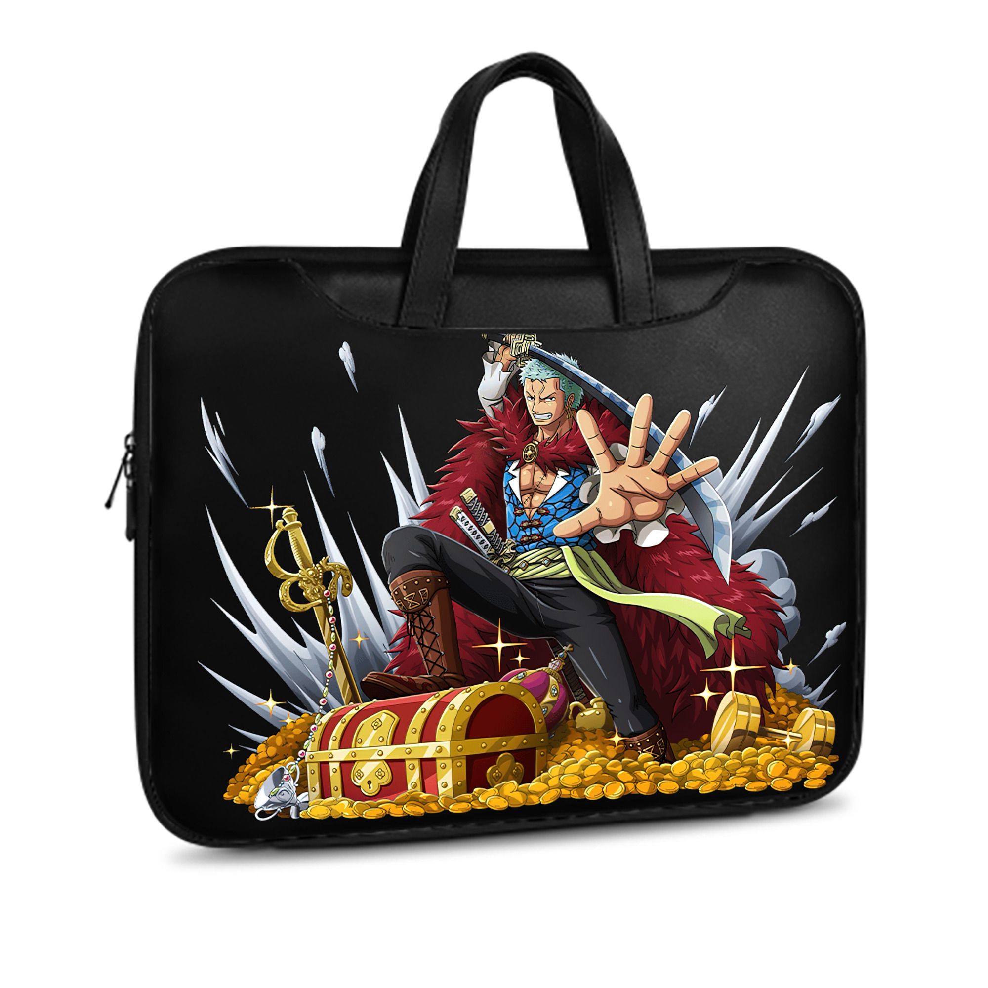 ワンピース ロロノア・ゾロ ONE PIECE Roronoa Zoro レザーラップトップバッグ　ノートパソコンケース