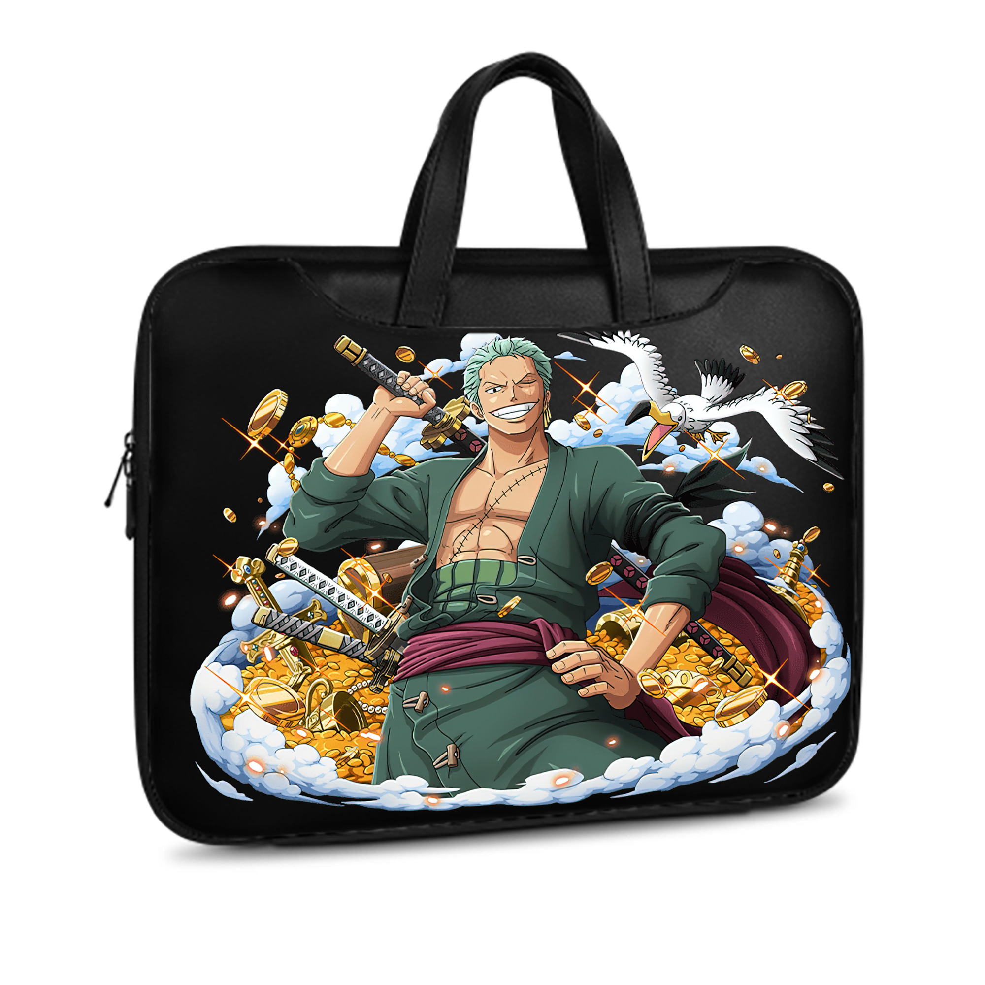 ワンピース ロロノア・ゾロ ONE PIECE Roronoa Zoro レザーラップトップバッグ　ノートパソコンケース