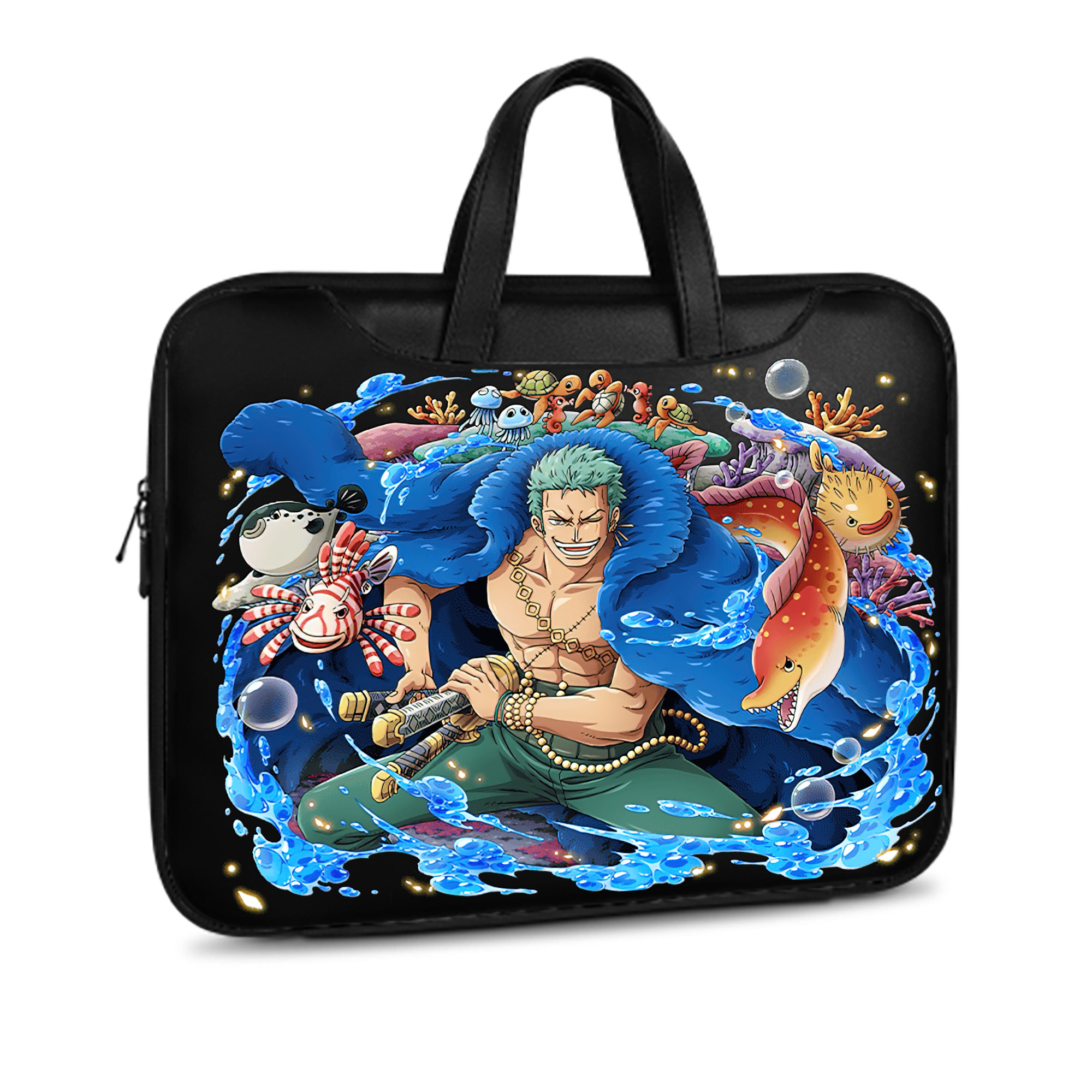 ワンピース ロロノア・ゾロ ONE PIECE Roronoa Zoro レザーラップトップバッグ　ノートパソコンケース