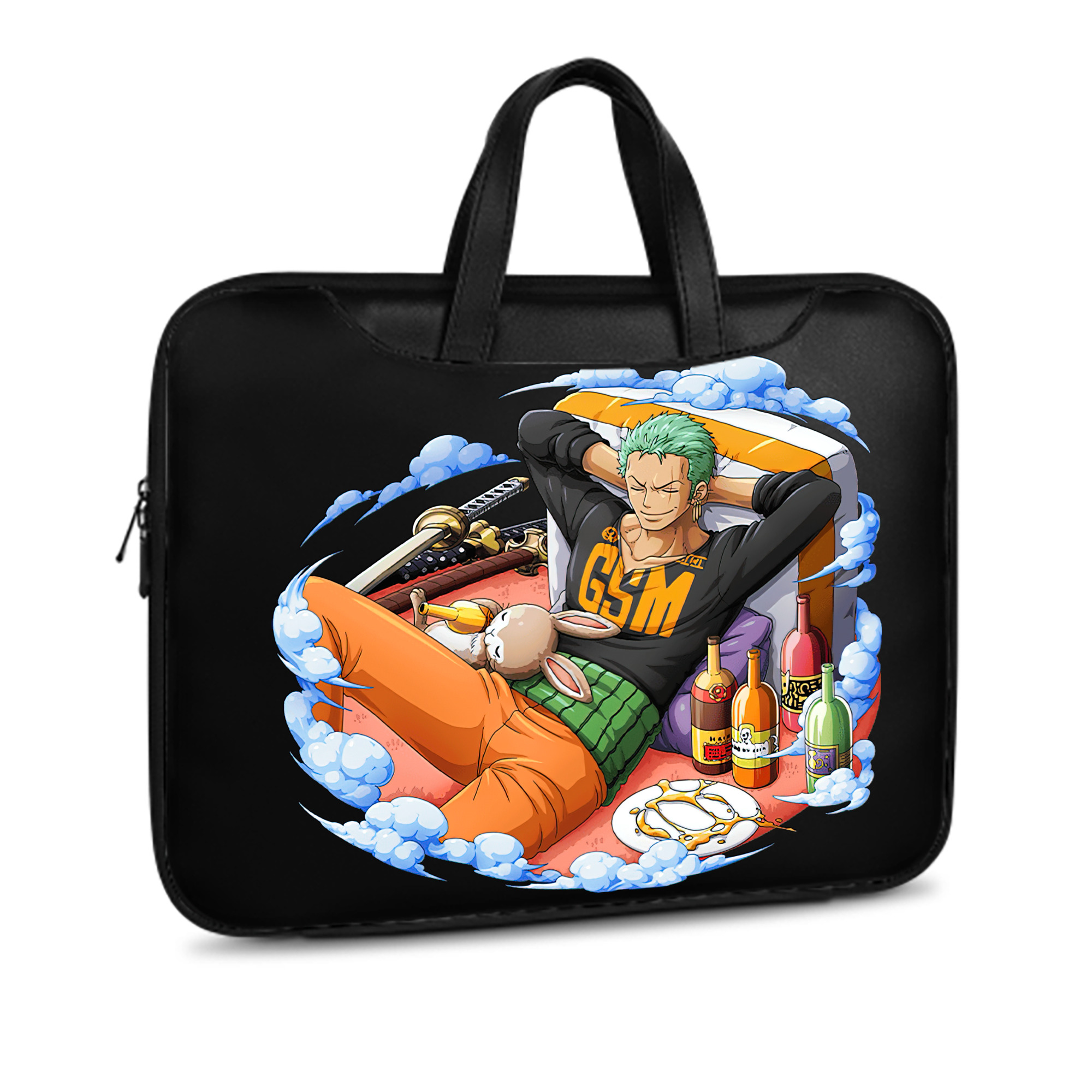 ワンピース ロロノア・ゾロ ONE PIECE Roronoa Zoro レザーラップトップバッグ　ノートパソコンケース