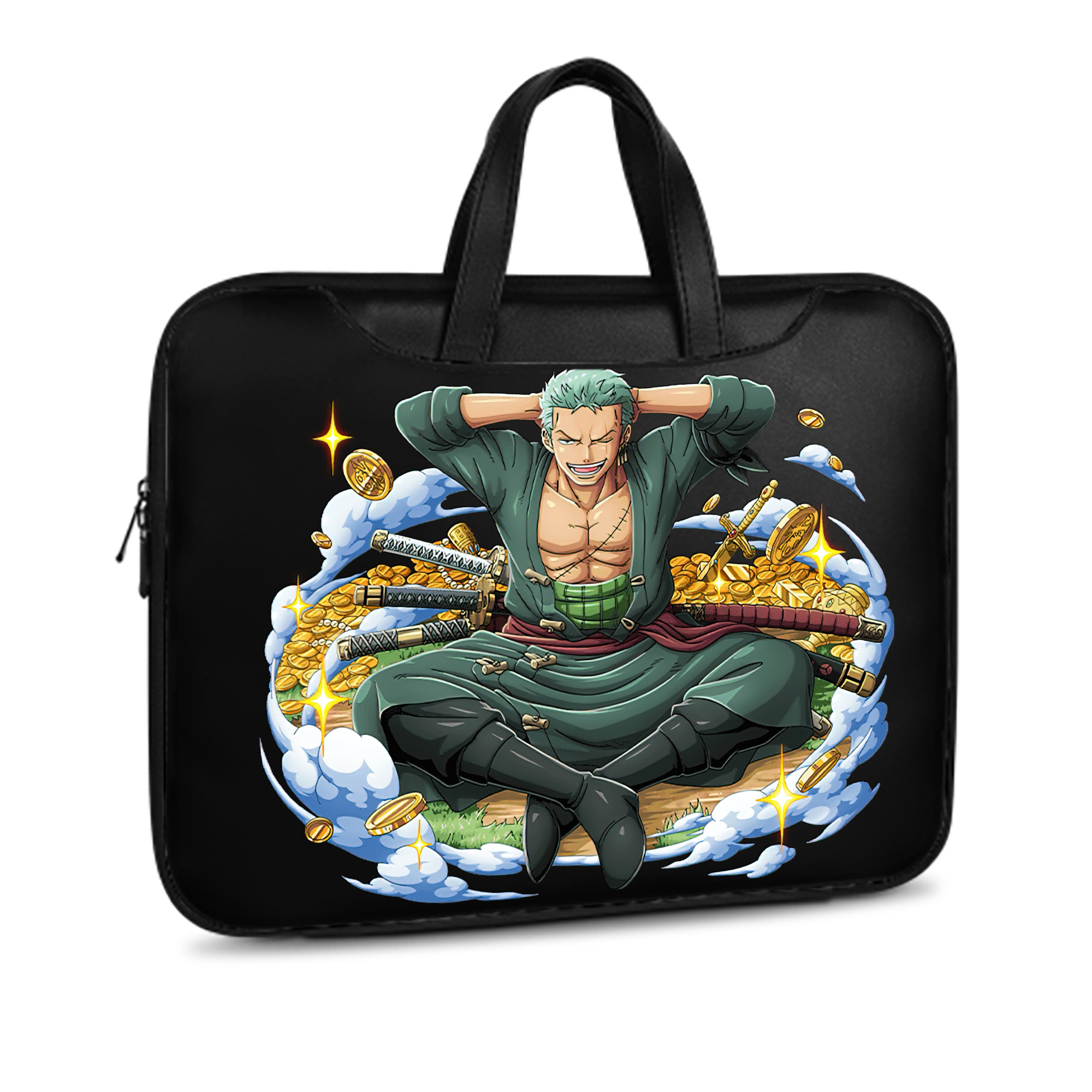 ワンピース ロロノア・ゾロ ONE PIECE Roronoa Zoro レザーラップトップバッグ　ノートパソコンケース