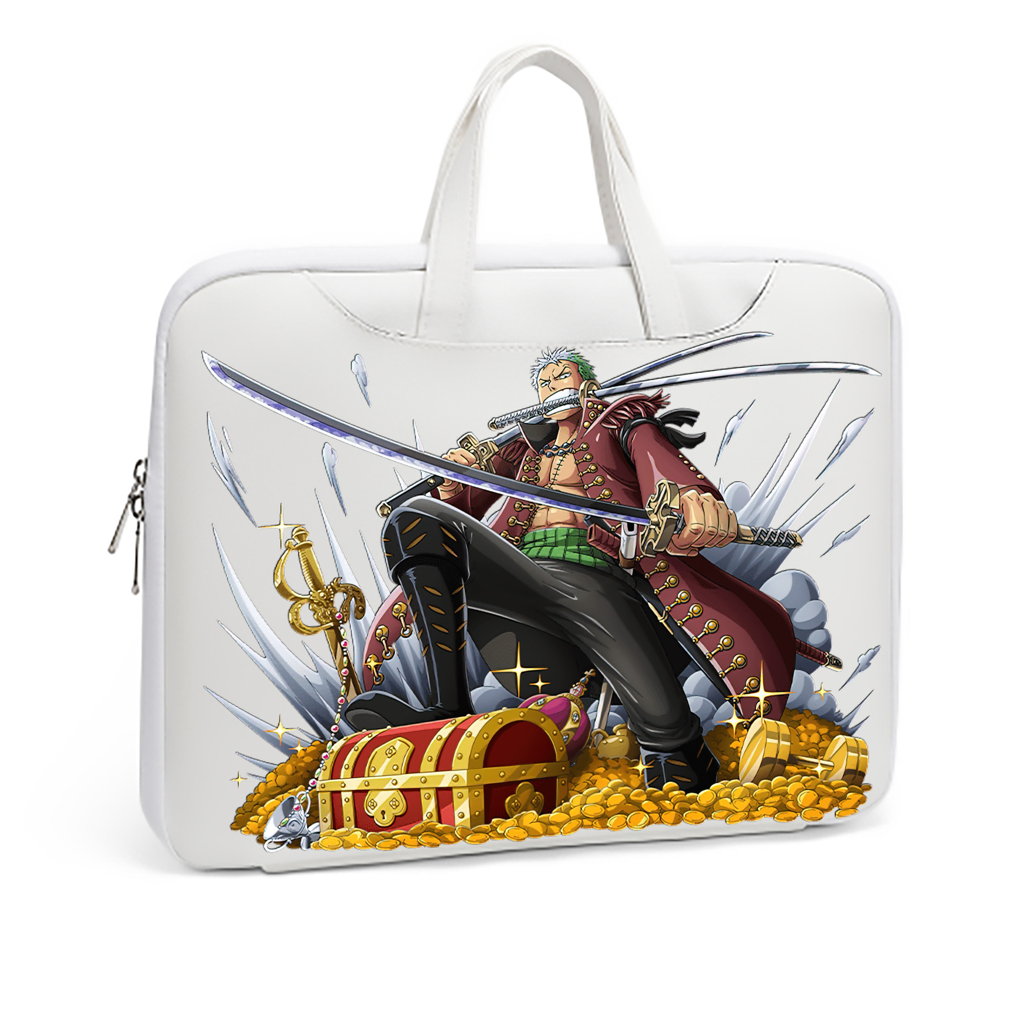 ワンピース ロロノア・ゾロ ONE PIECE Roronoa Zoro レザーラップトップバッグ　ノートパソコンケース