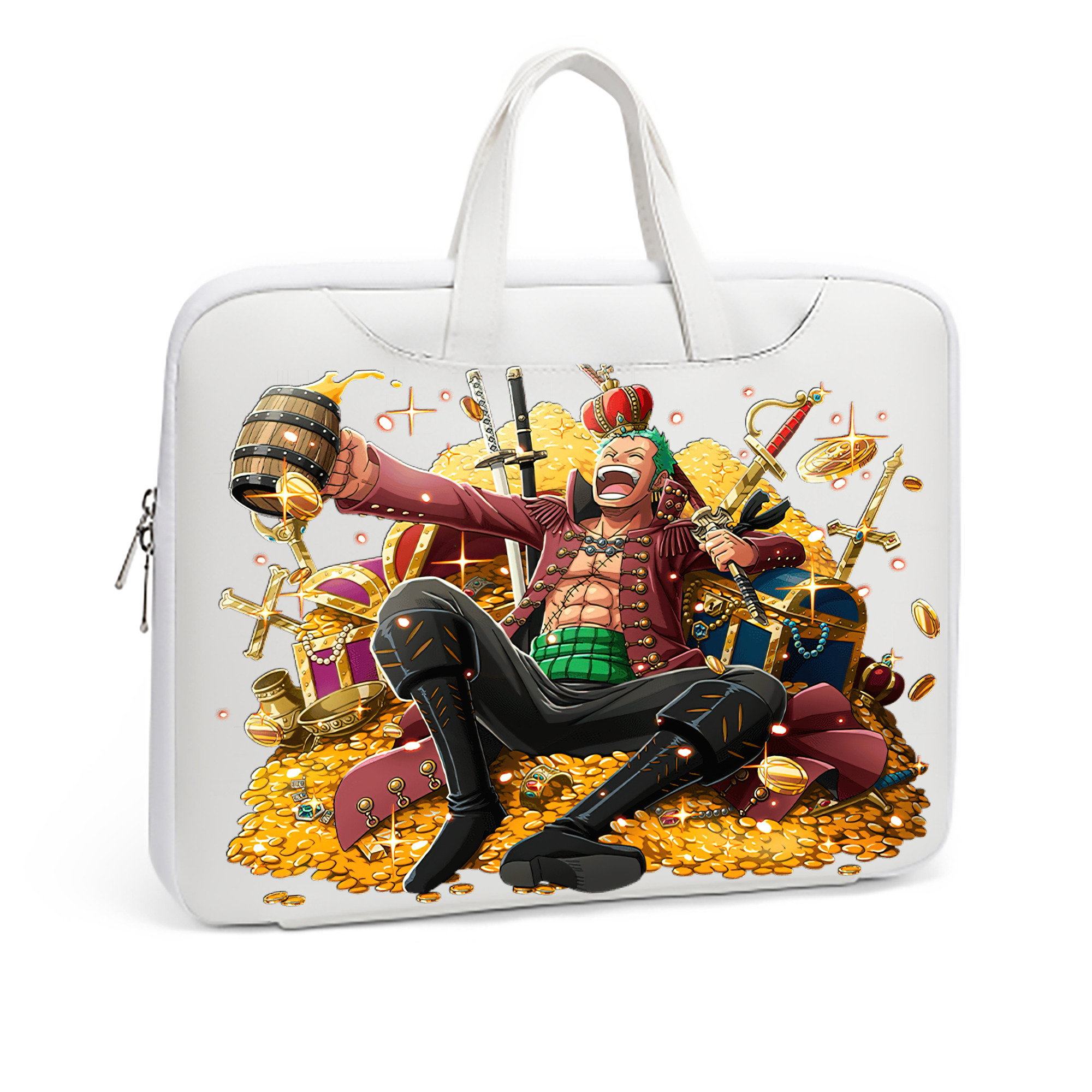 ワンピース ロロノア・ゾロ ONE PIECE Roronoa Zoro レザーラップトップバッグ　ノートパソコンケース