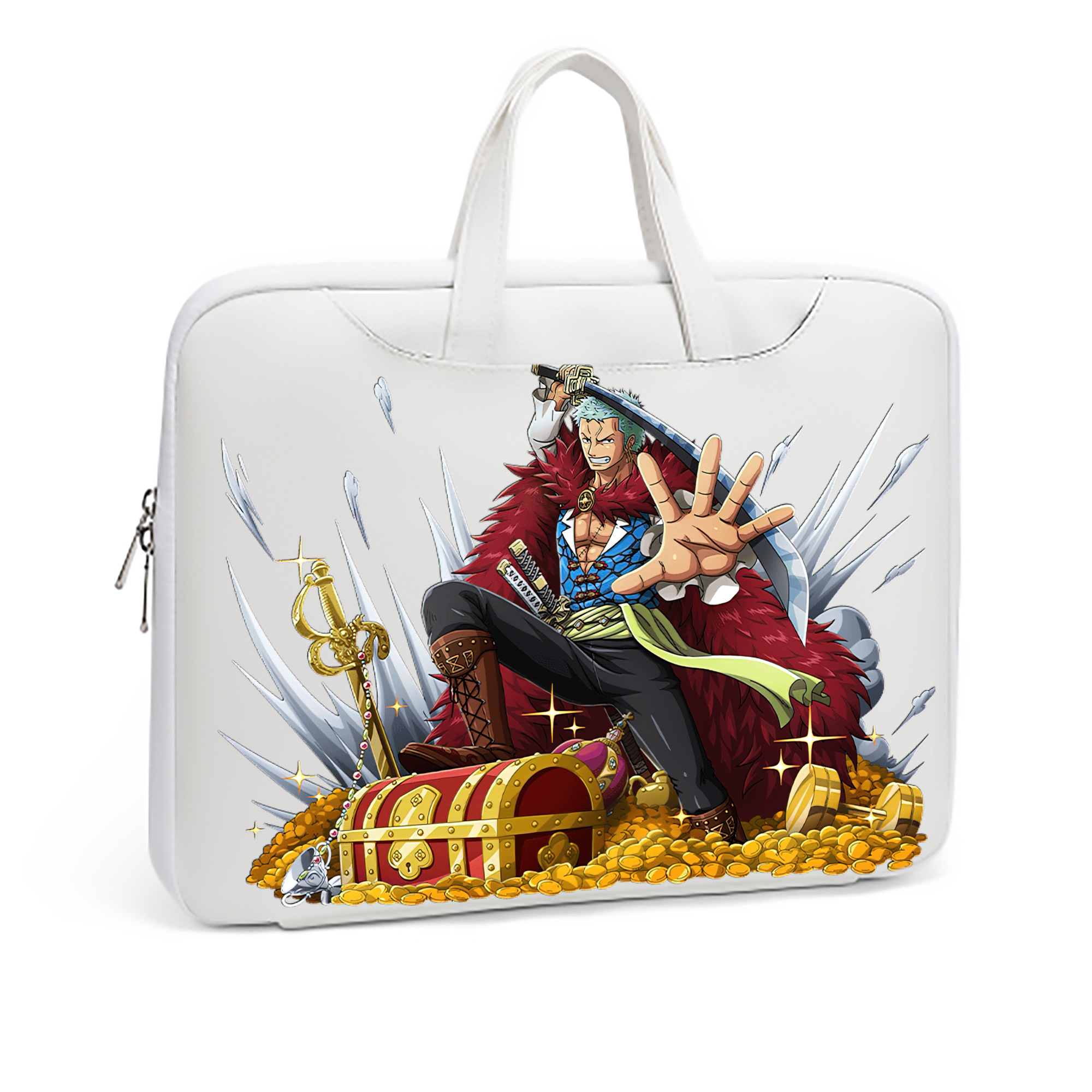 ワンピース ロロノア・ゾロ ONE PIECE Roronoa Zoro レザーラップトップバッグ　ノートパソコンケース
