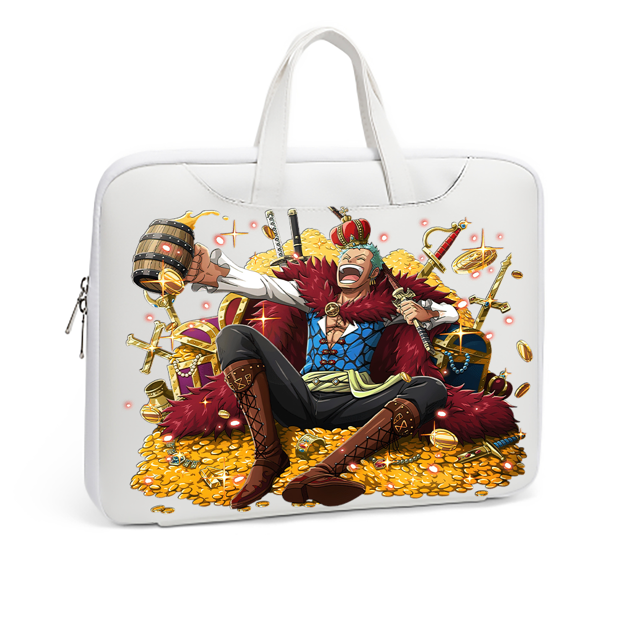 ワンピース ロロノア・ゾロ ONE PIECE Roronoa Zoro レザーラップトップバッグ　ノートパソコンケース
