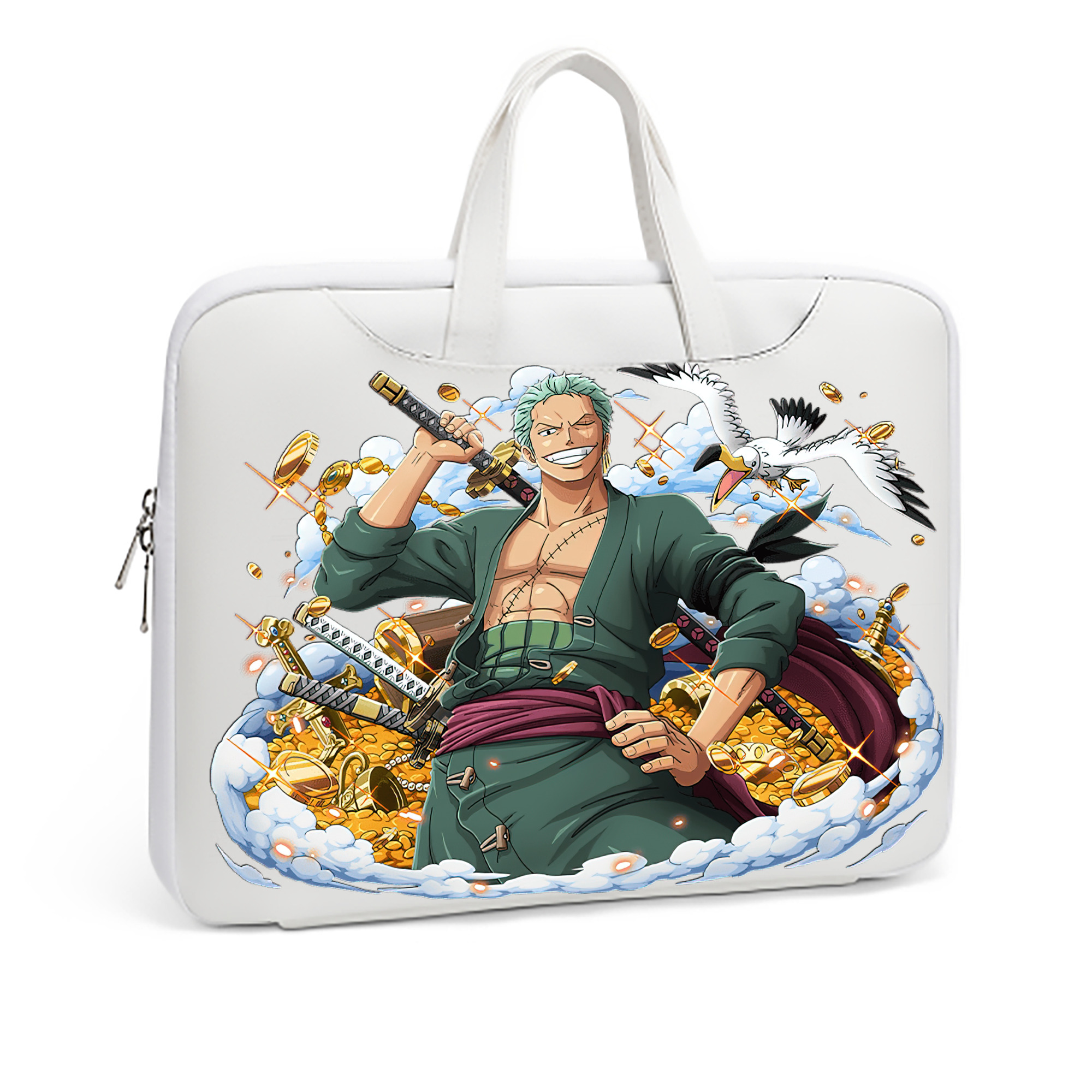 ワンピース ロロノア・ゾロ ONE PIECE Roronoa Zoro レザーラップトップバッグ　ノートパソコンケース