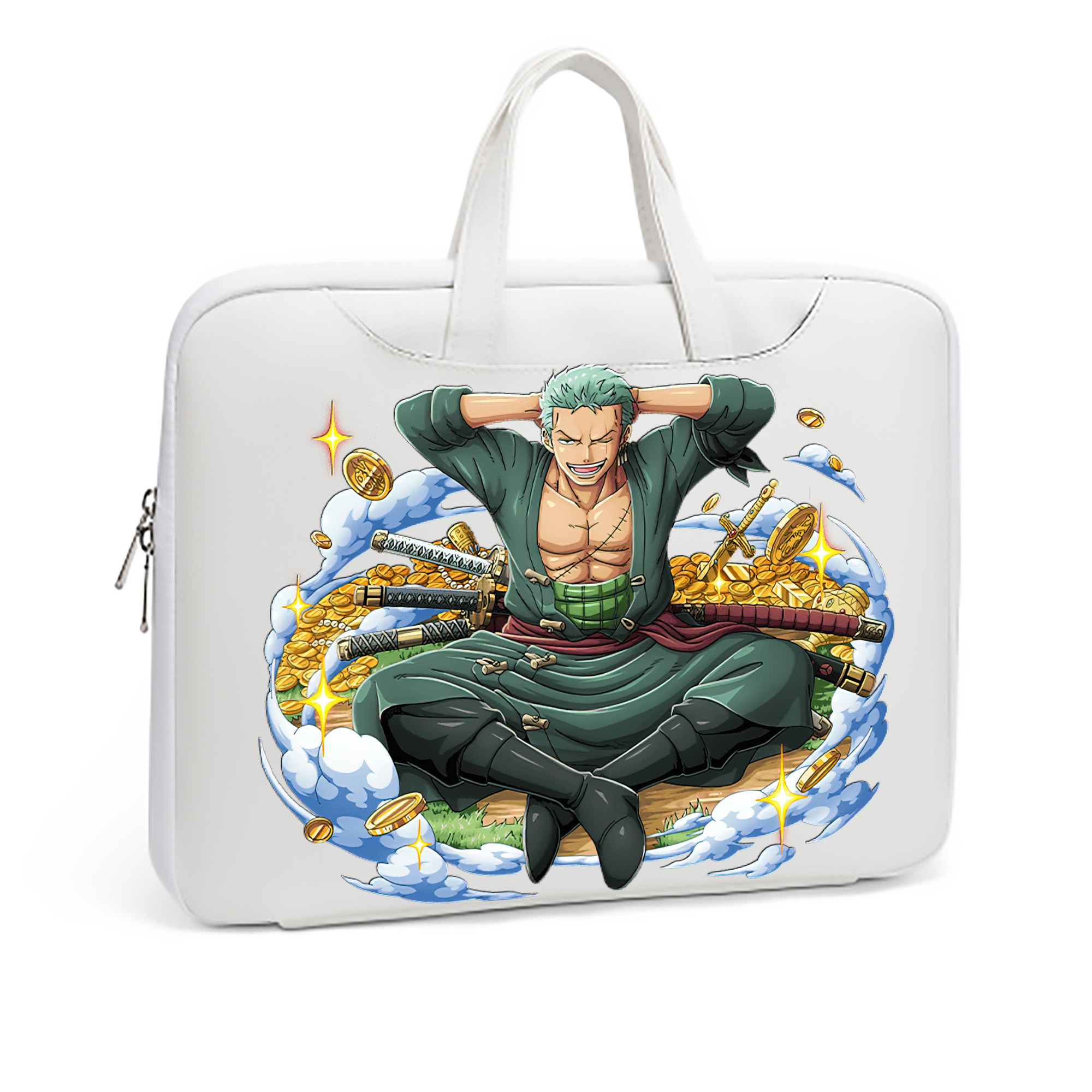ワンピース ロロノア・ゾロ ONE PIECE Roronoa Zoro レザーラップトップバッグ　ノートパソコンケース