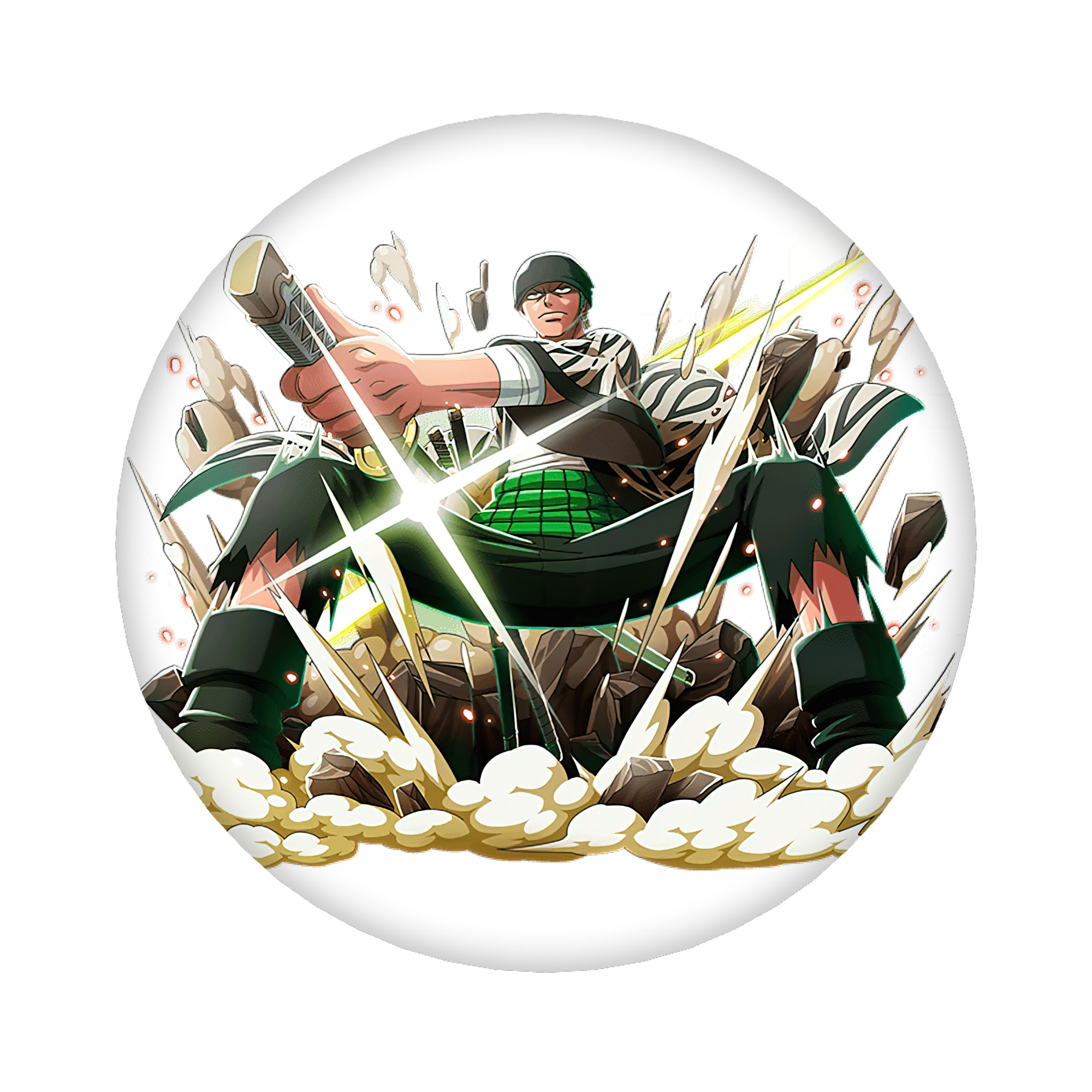 （画像用） ワンピース ロロノア・ゾロ ONE PIECE Roronoa Zoro 6cm 缶バッジ 複数セット