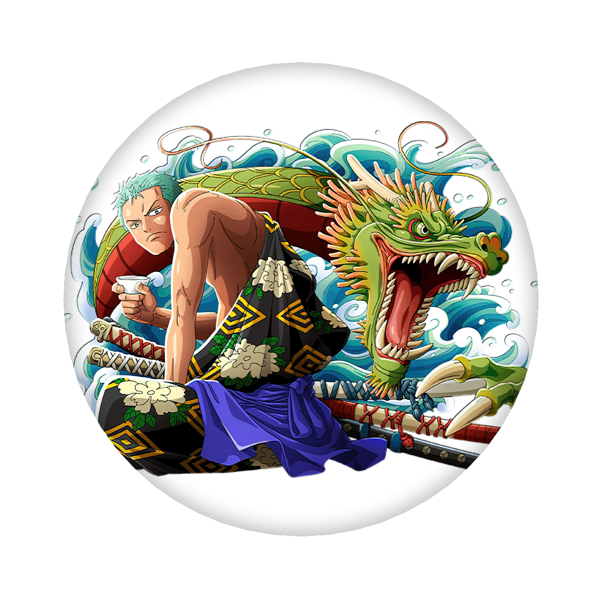 （画像用） ワンピース ロロノア・ゾロ ONE PIECE Roronoa Zoro 6cm 缶バッジ 複数セット