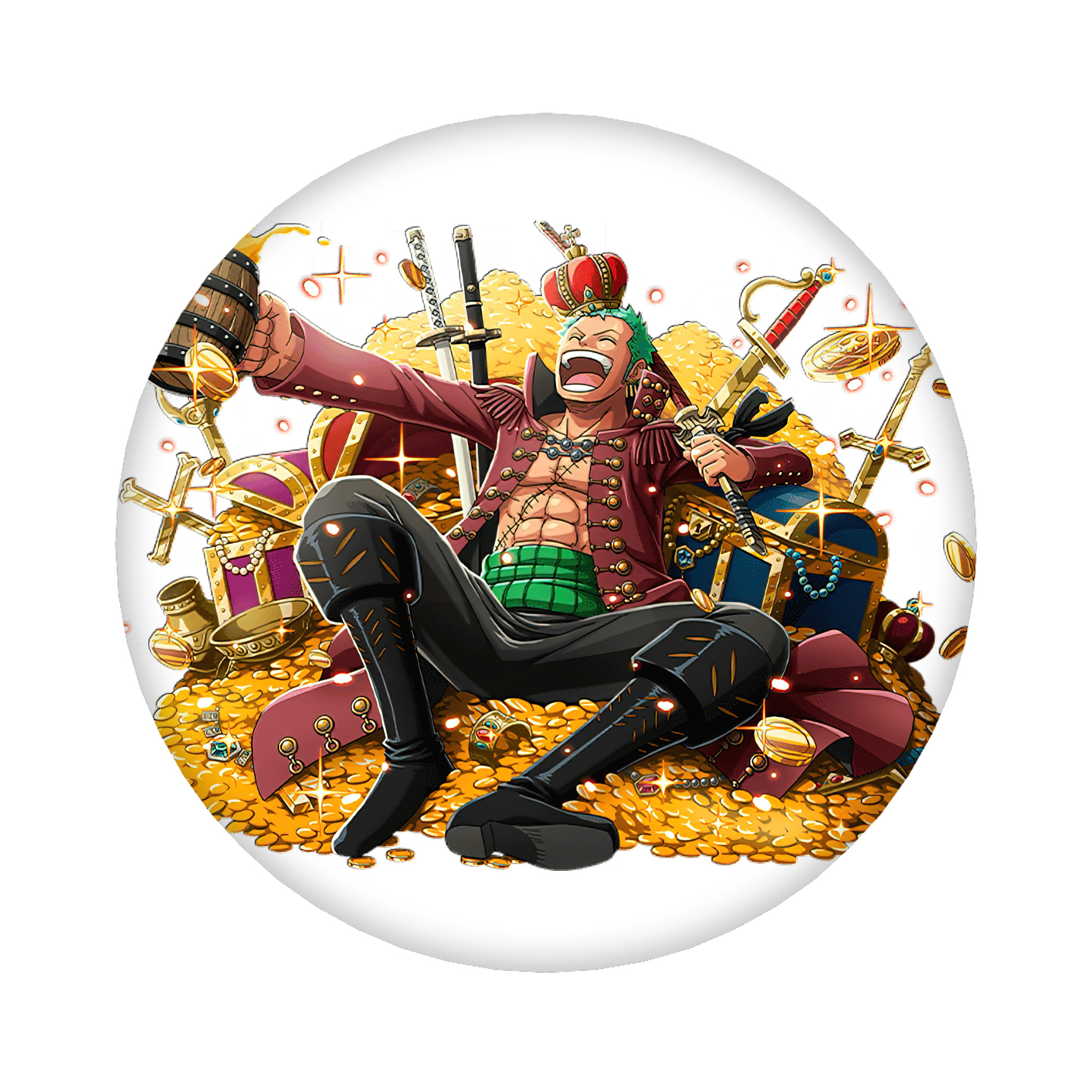 （画像用） ワンピース ロロノア・ゾロ ONE PIECE Roronoa Zoro 6cm 缶バッジ 複数セット