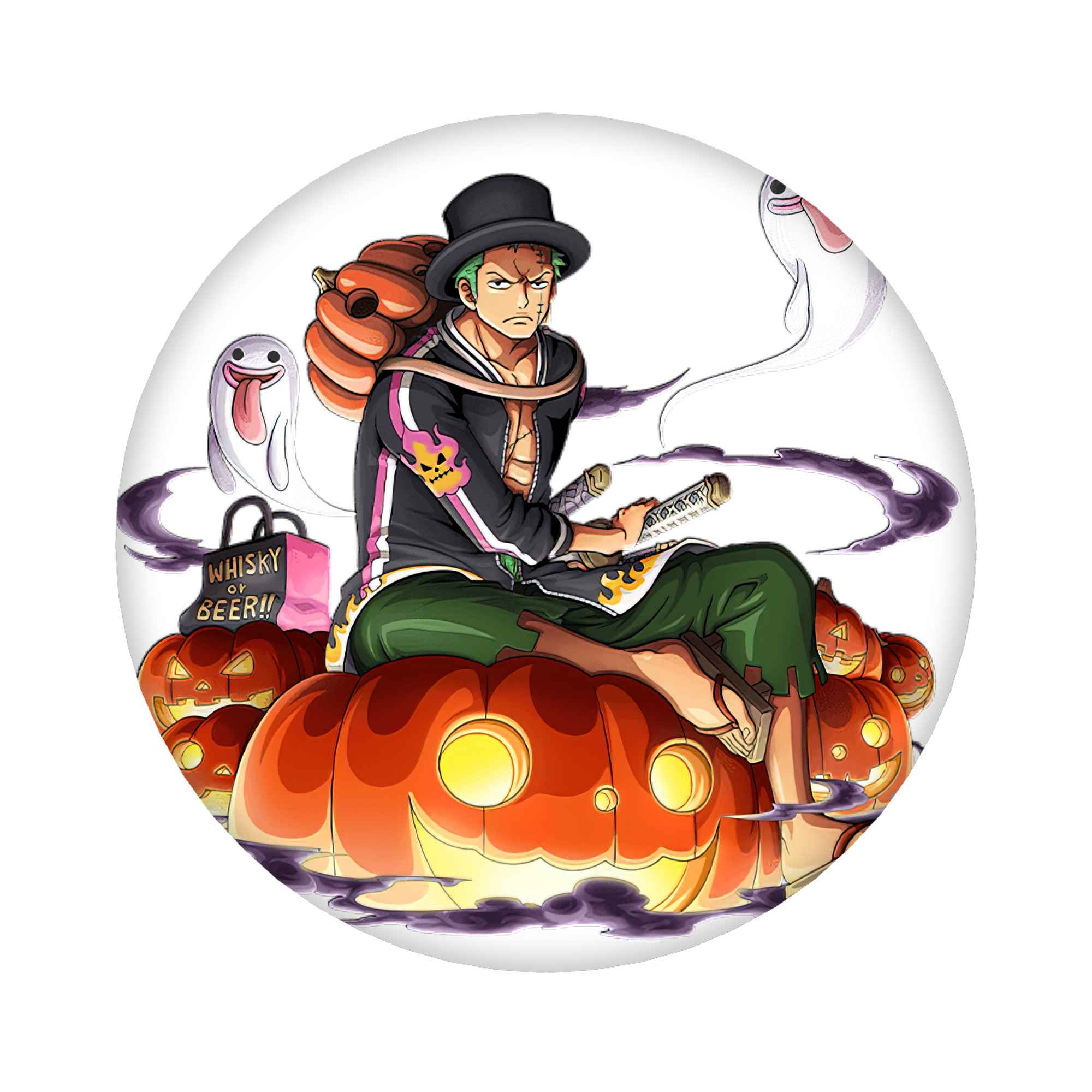 （画像用） ワンピース ロロノア・ゾロ ONE PIECE Roronoa Zoro 6cm 缶バッジ 複数セット