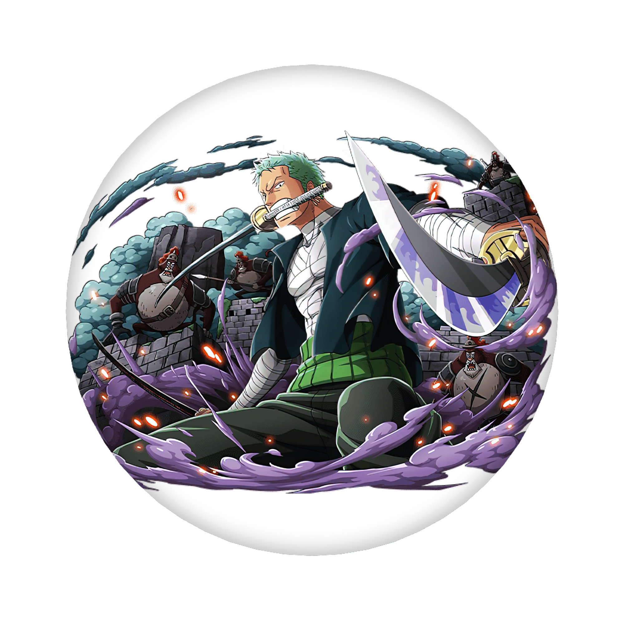 （画像用） ワンピース ロロノア・ゾロ ONE PIECE Roronoa Zoro 6cm 缶バッジ 複数セット