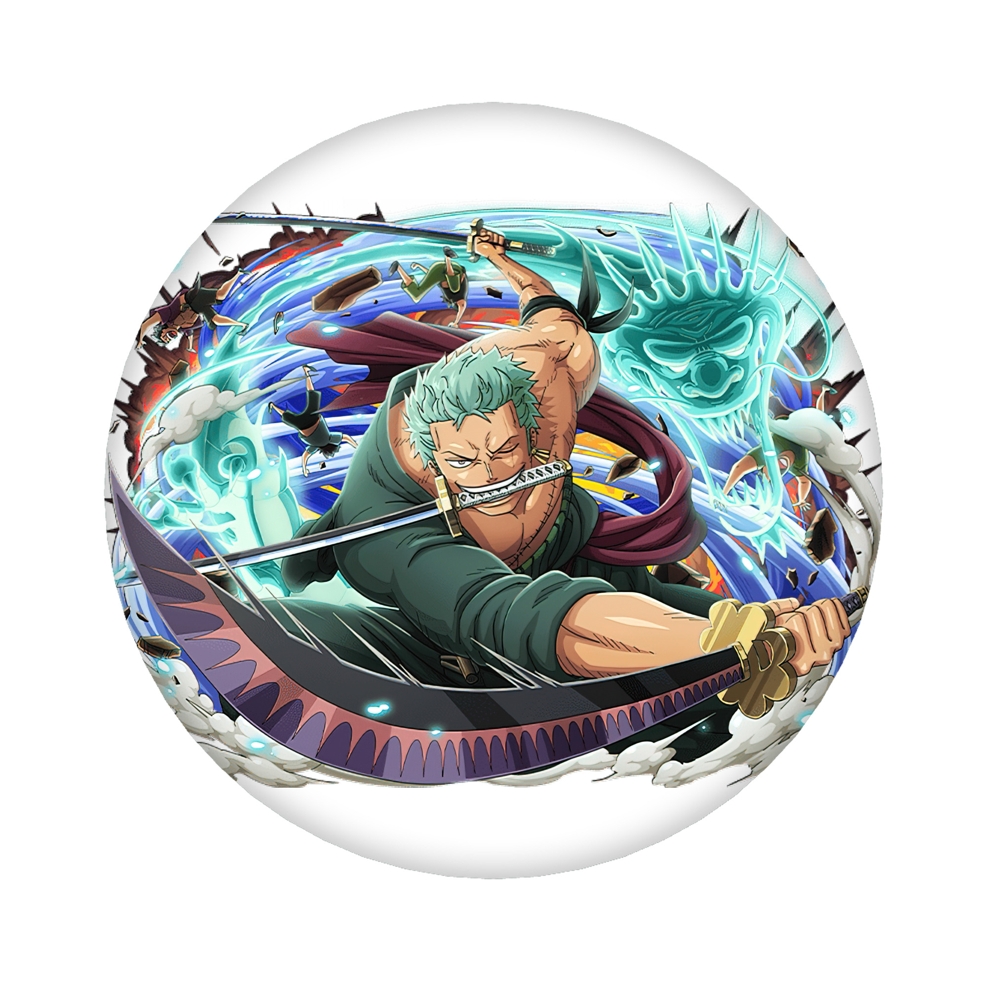 （画像用） ワンピース ロロノア・ゾロ ONE PIECE Roronoa Zoro 6cm 缶バッジ 複数セット