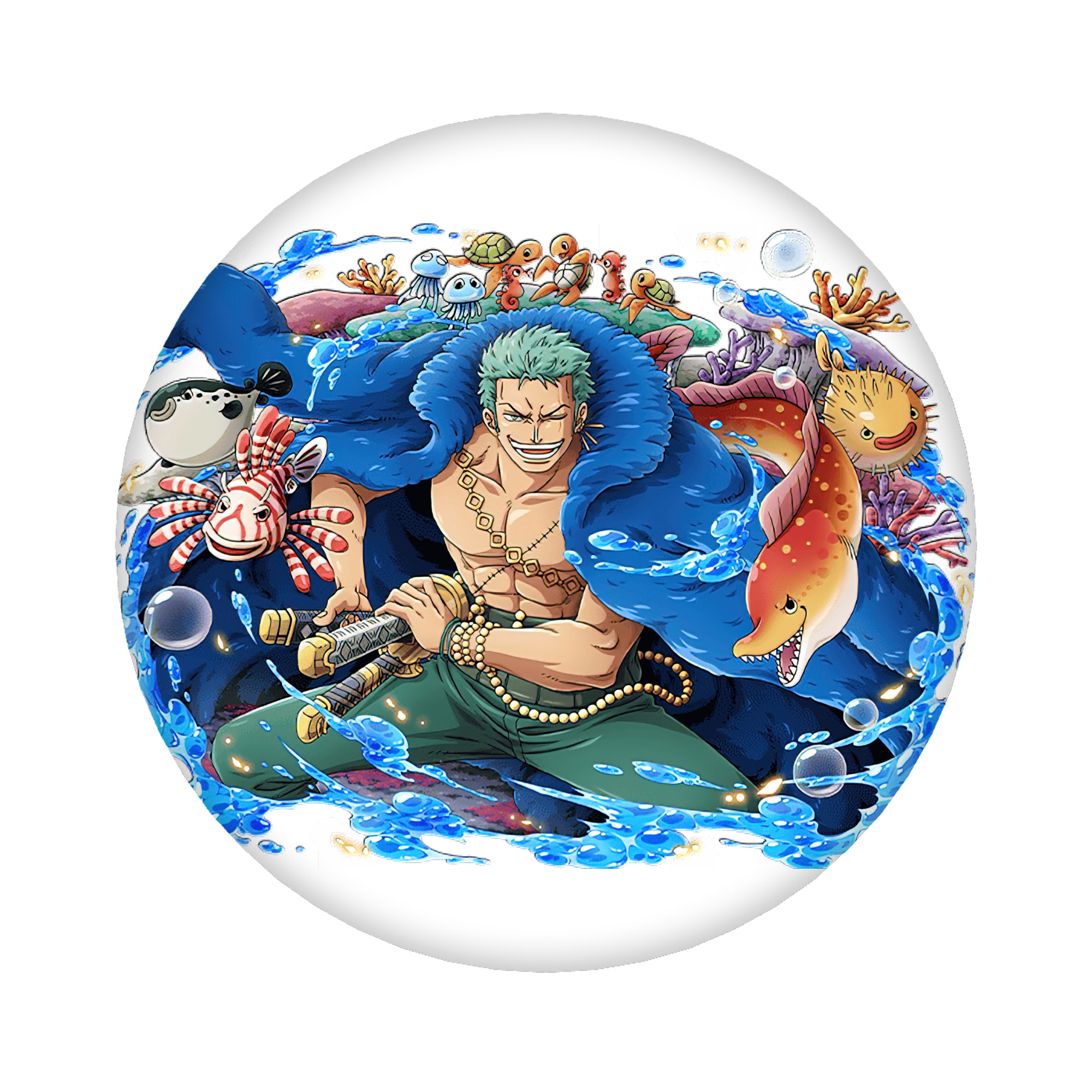 （画像用） ワンピース ロロノア・ゾロ ONE PIECE Roronoa Zoro 6cm 缶バッジ 複数セット