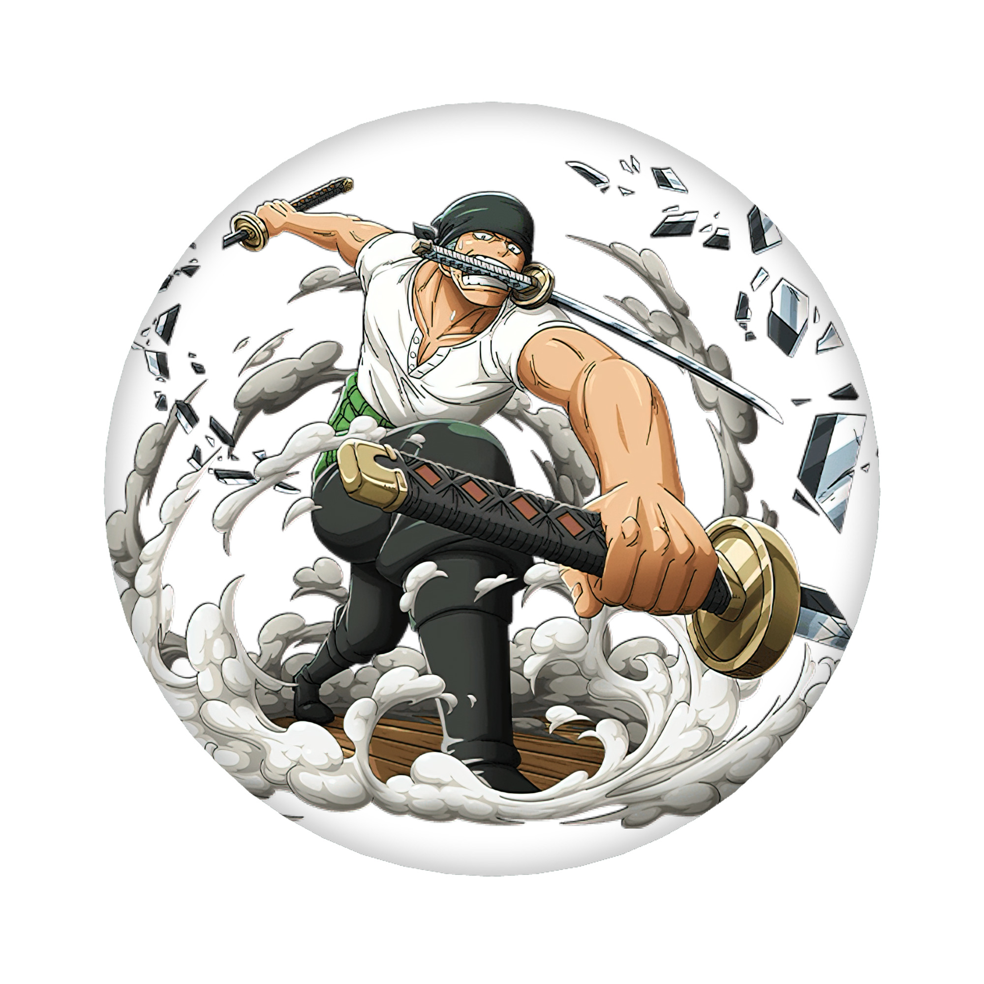 （画像用） ワンピース ロロノア・ゾロ ONE PIECE Roronoa Zoro 6cm 缶バッジ 複数セット
