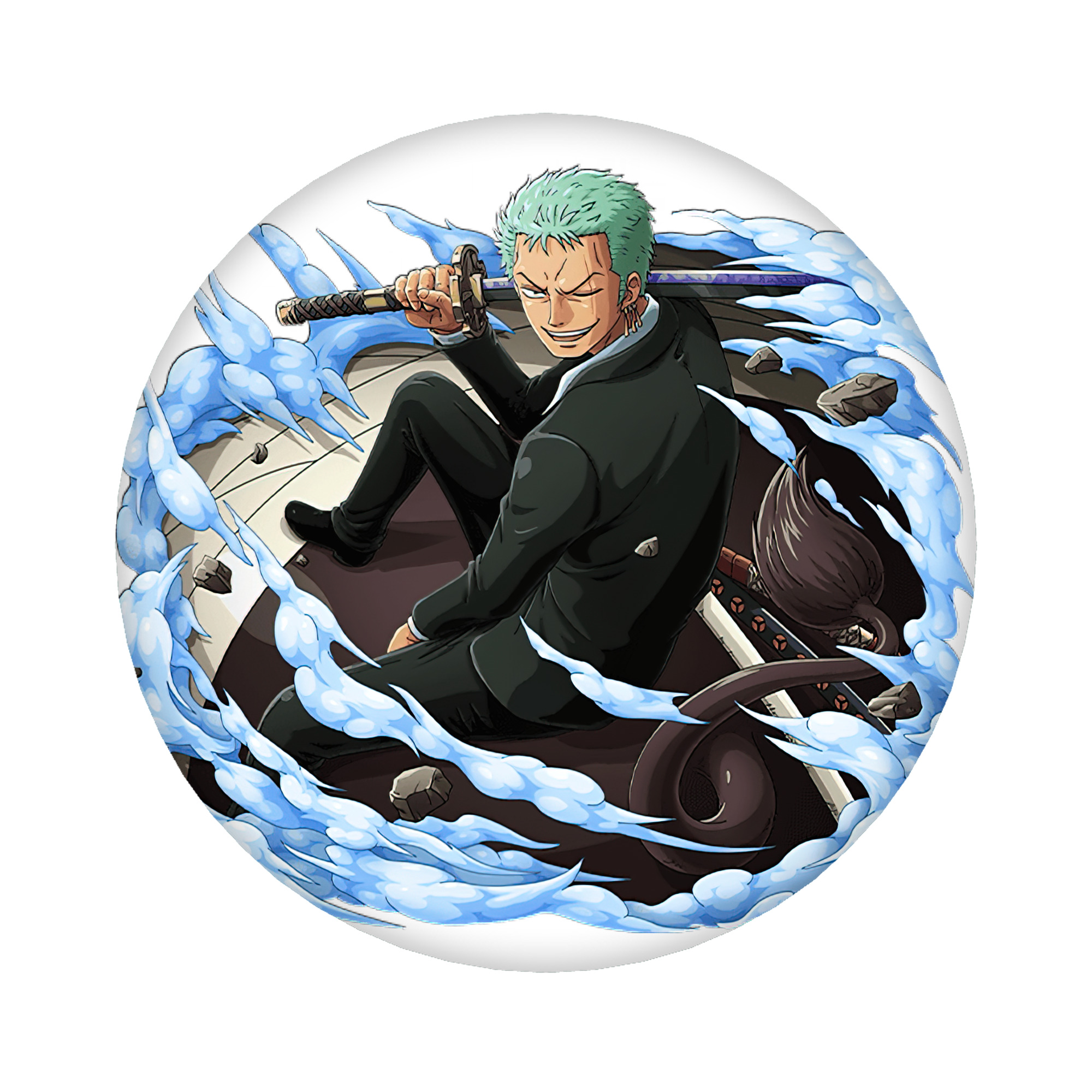 （画像用） ワンピース ロロノア・ゾロ ONE PIECE Roronoa Zoro 6cm 缶バッジ 複数セット