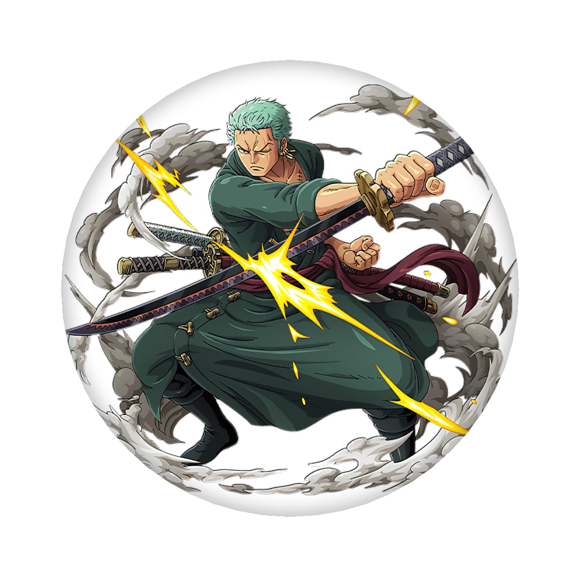 （画像用） ワンピース ロロノア・ゾロ ONE PIECE Roronoa Zoro 6cm 缶バッジ 複数セット