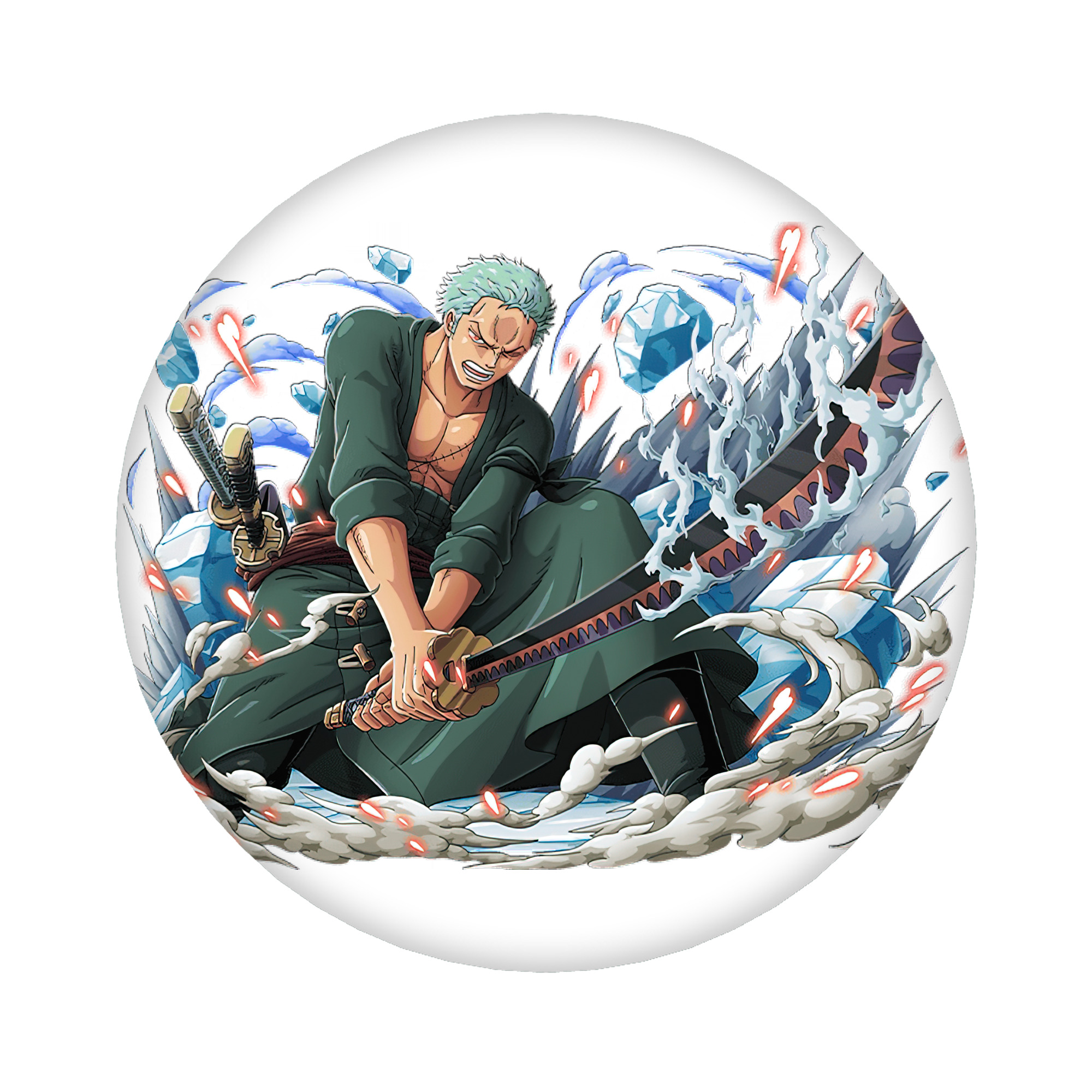 （画像用） ワンピース ロロノア・ゾロ ONE PIECE Roronoa Zoro 6cm 缶バッジ 複数セット