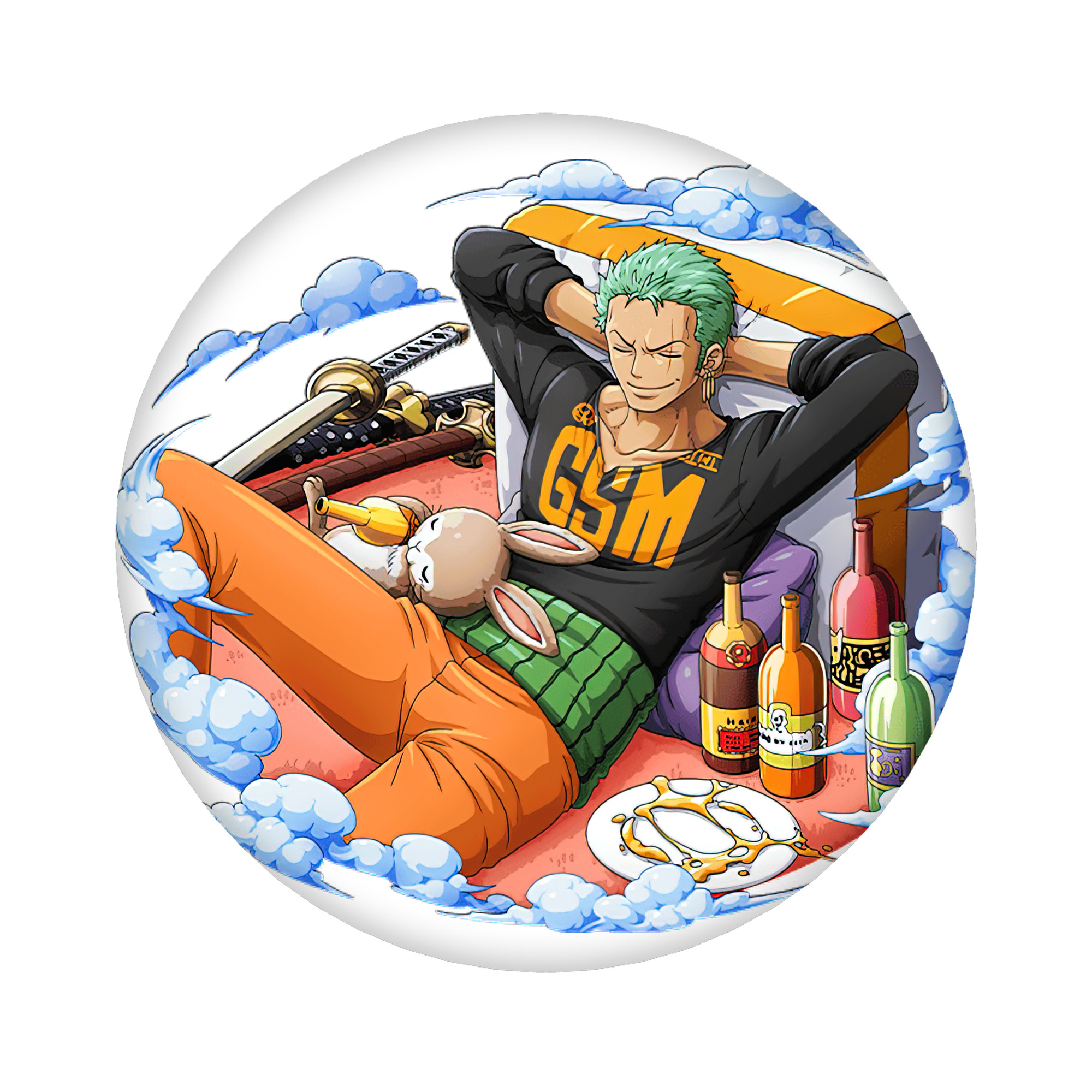 （画像用） ワンピース ロロノア・ゾロ ONE PIECE Roronoa Zoro 6cm 缶バッジ 複数セット