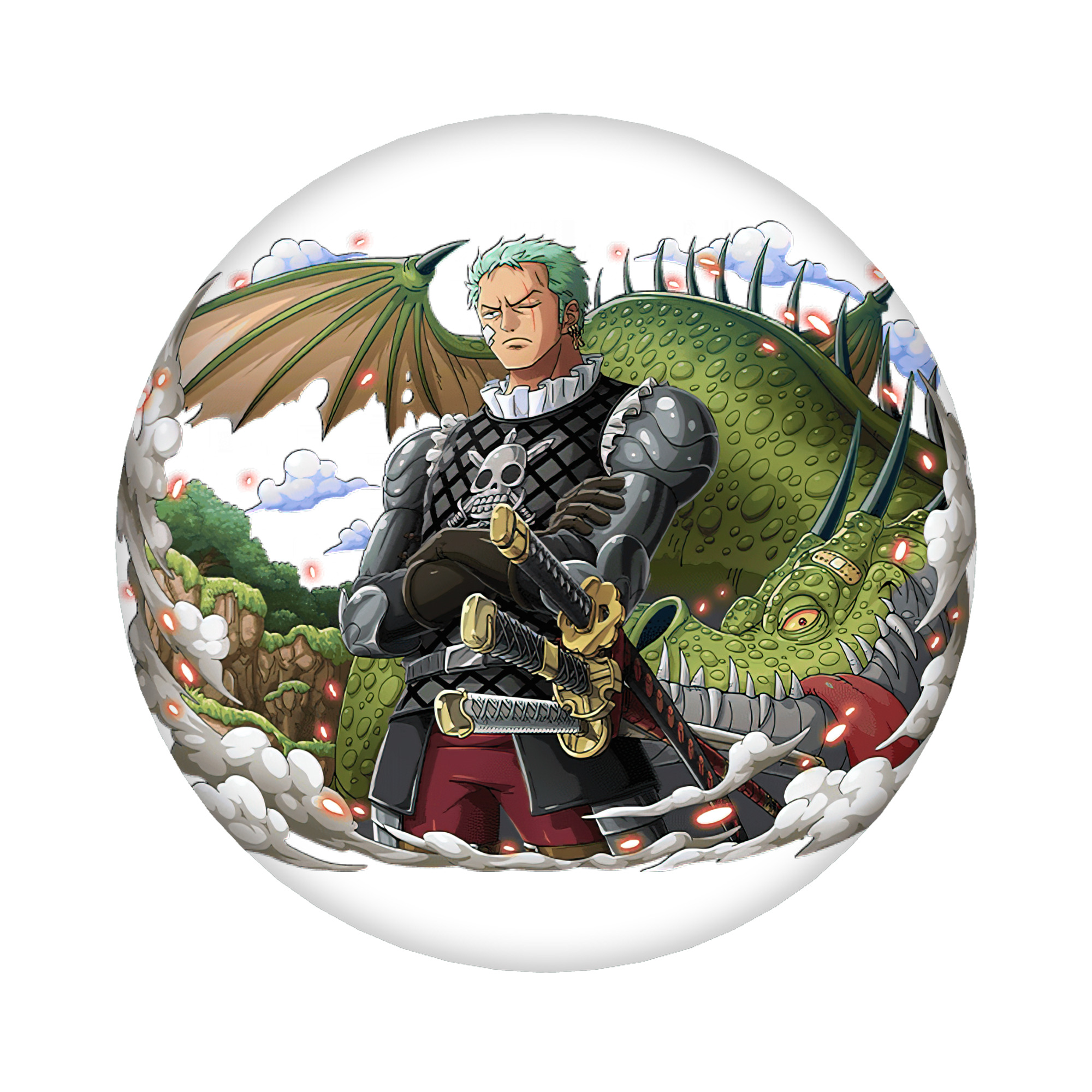 （画像用） ワンピース ロロノア・ゾロ ONE PIECE Roronoa Zoro 6cm 缶バッジ 複数セット