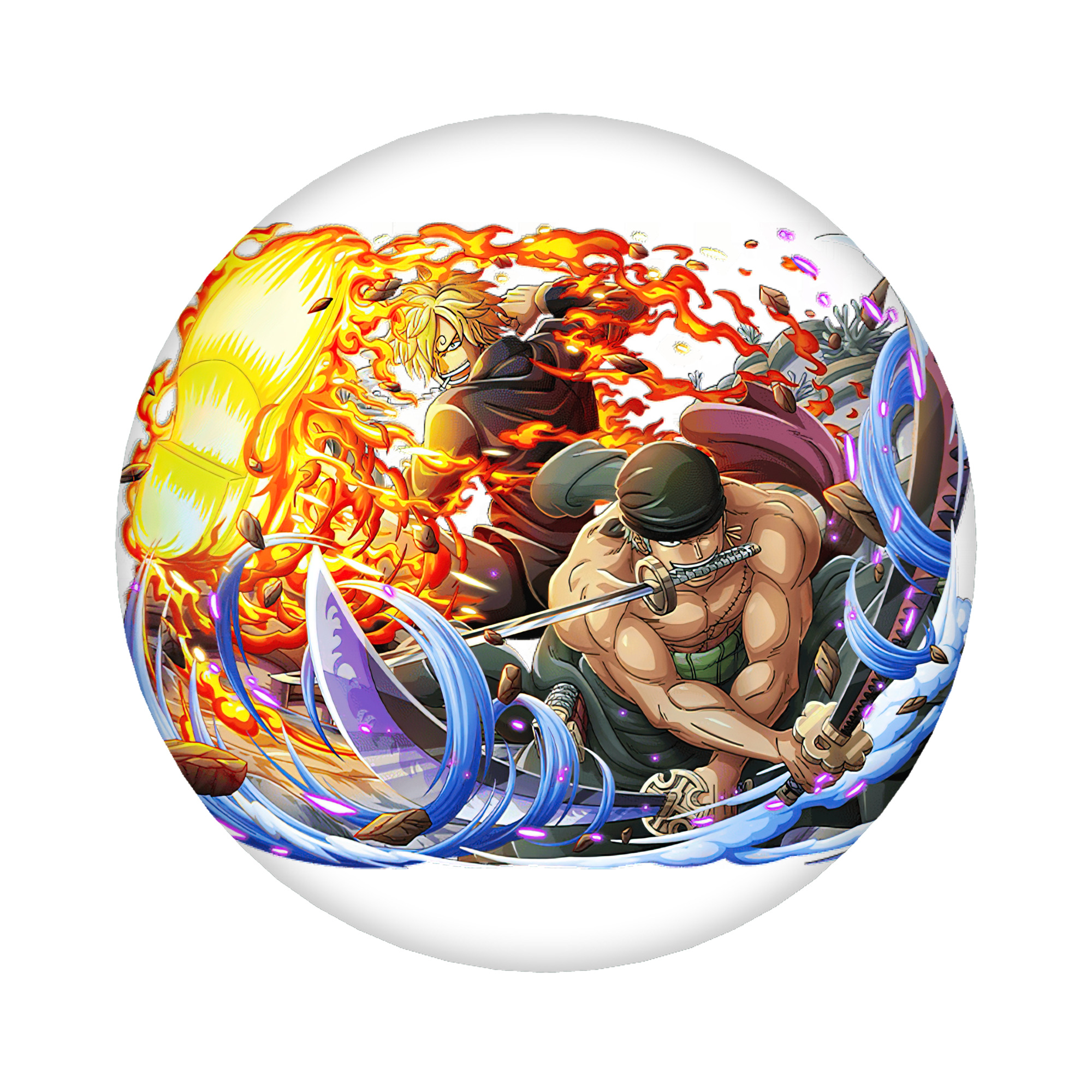 （画像用） ワンピース ロロノア・ゾロ ONE PIECE Roronoa Zoro 6cm 缶バッジ 複数セット