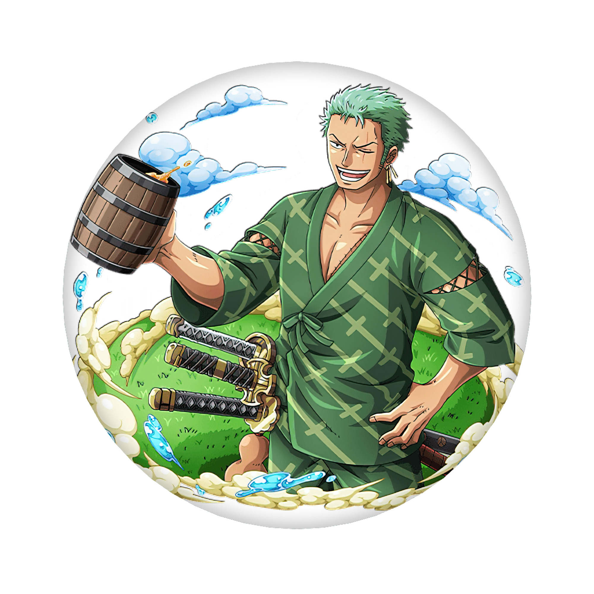 （画像用） ワンピース ロロノア・ゾロ ONE PIECE Roronoa Zoro 6cm 缶バッジ 複数セット
