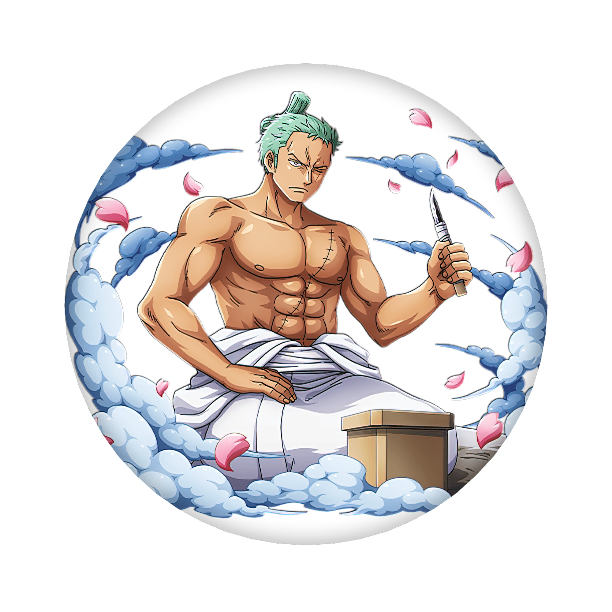 （画像用） ワンピース ロロノア・ゾロ ONE PIECE Roronoa Zoro 6cm 缶バッジ 複数セット