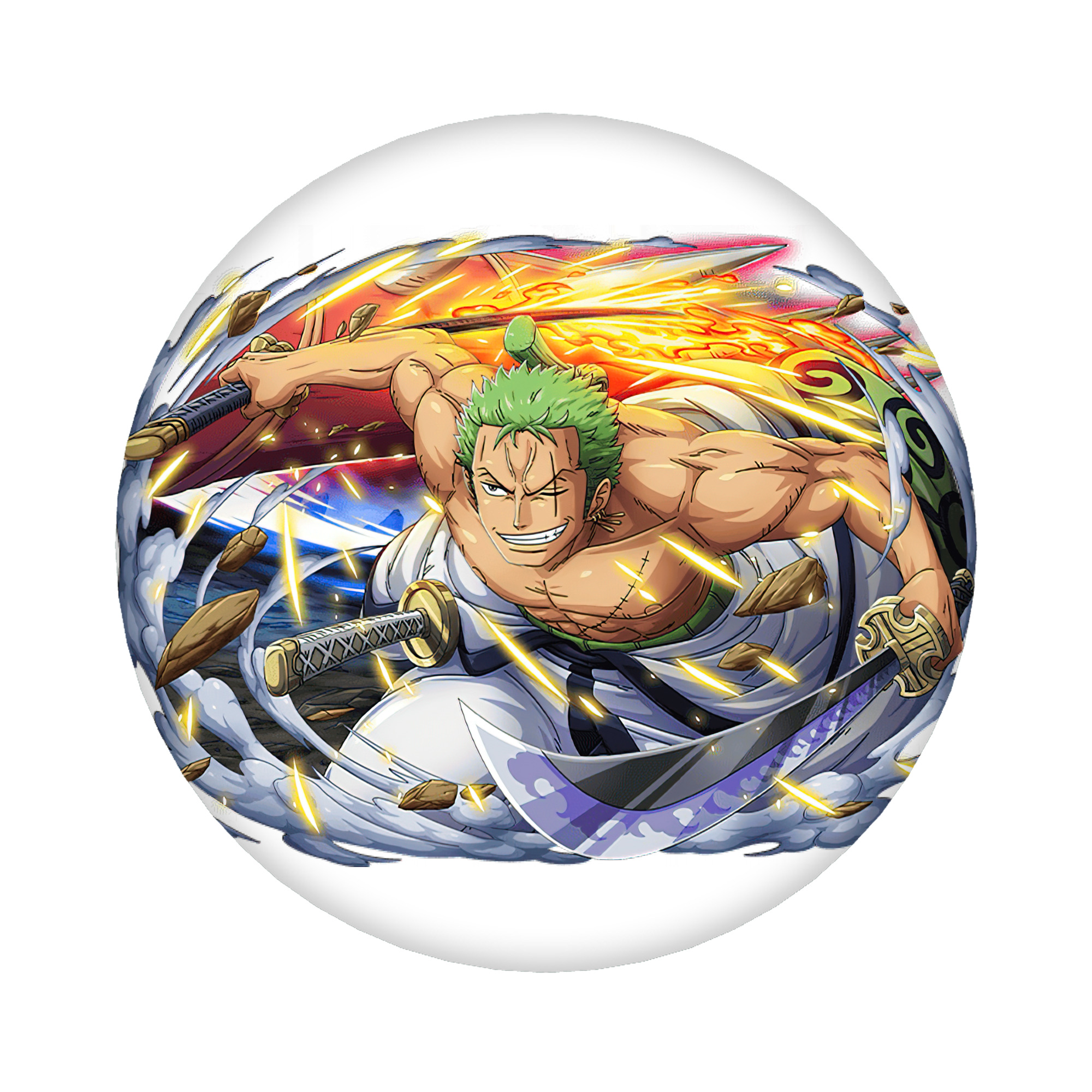 （画像用） ワンピース ロロノア・ゾロ ONE PIECE Roronoa Zoro 6cm 缶バッジ 複数セット