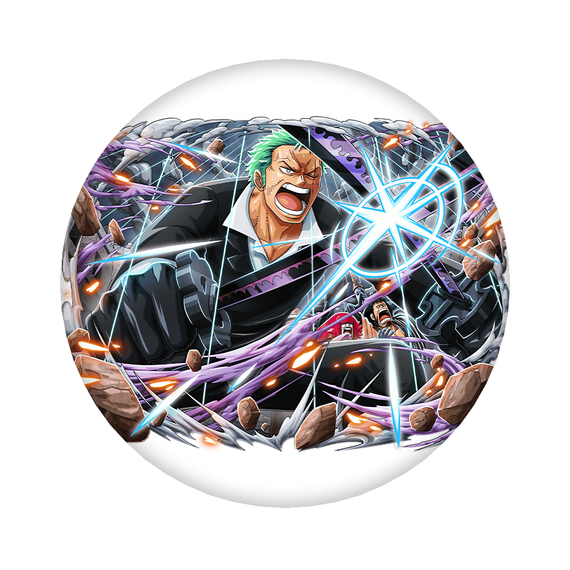 （画像用） ワンピース ロロノア・ゾロ ONE PIECE Roronoa Zoro 6cm 缶バッジ 複数セット