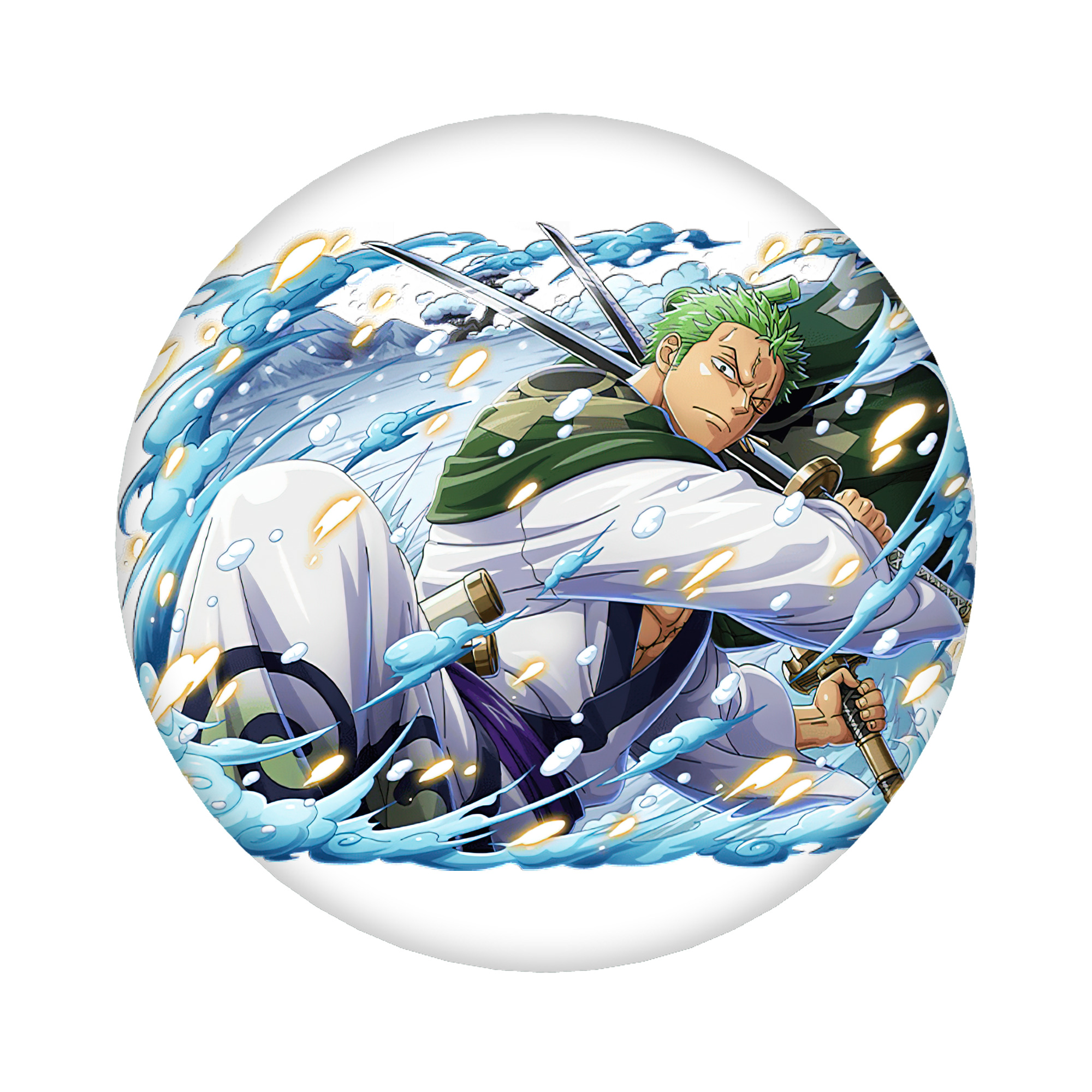 （画像用） ワンピース ロロノア・ゾロ ONE PIECE Roronoa Zoro 6cm 缶バッジ 複数セット