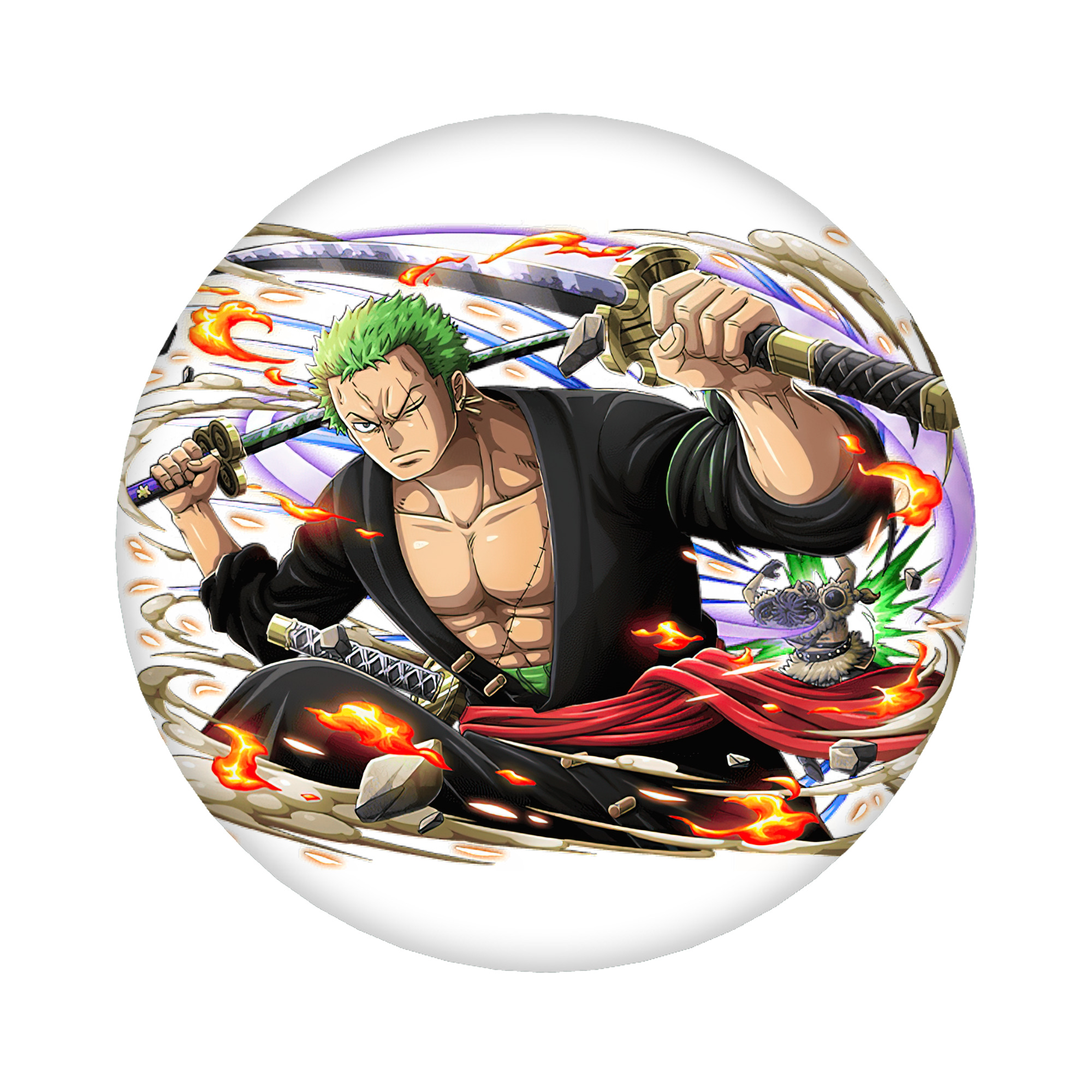 （画像用） ワンピース ロロノア・ゾロ ONE PIECE Roronoa Zoro 6cm 缶バッジ 複数セット
