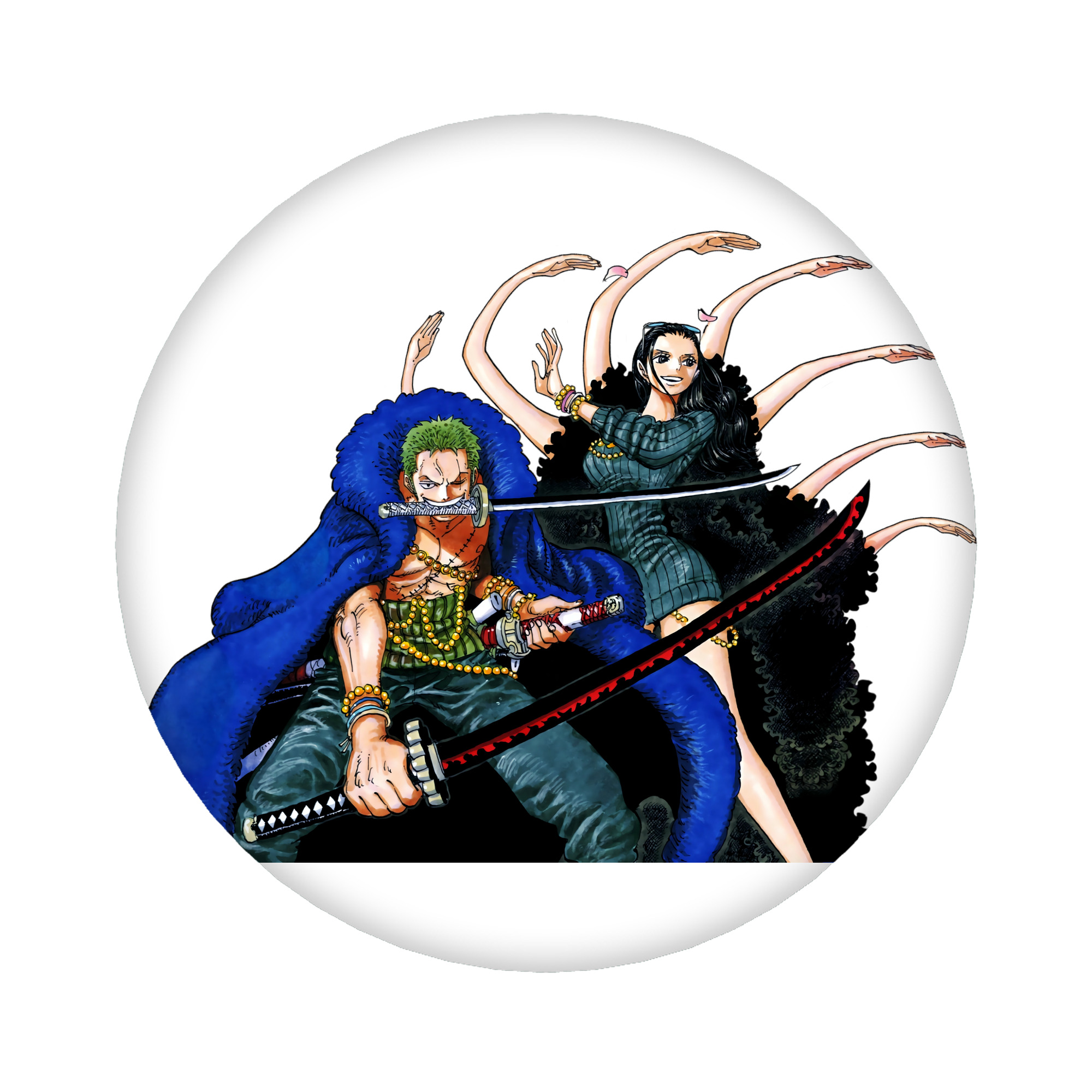 （画像用） ワンピース ロロノア・ゾロ ONE PIECE Roronoa Zoro 6cm 缶バッジ 複数セット