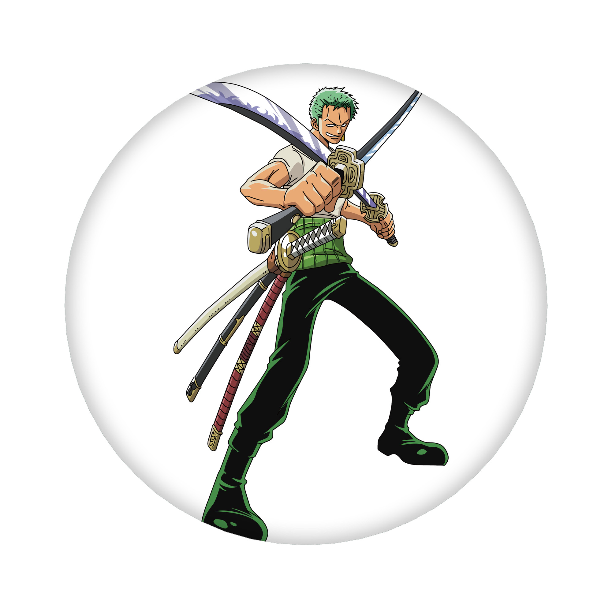（画像用） ワンピース ロロノア・ゾロ ONE PIECE Roronoa Zoro 6cm 缶バッジ 複数セット