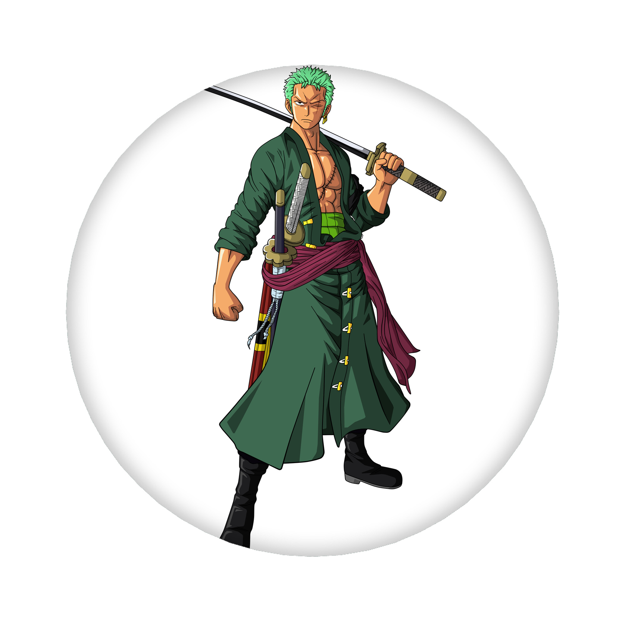 （画像用） ワンピース ロロノア・ゾロ ONE PIECE Roronoa Zoro 6cm 缶バッジ 複数セット