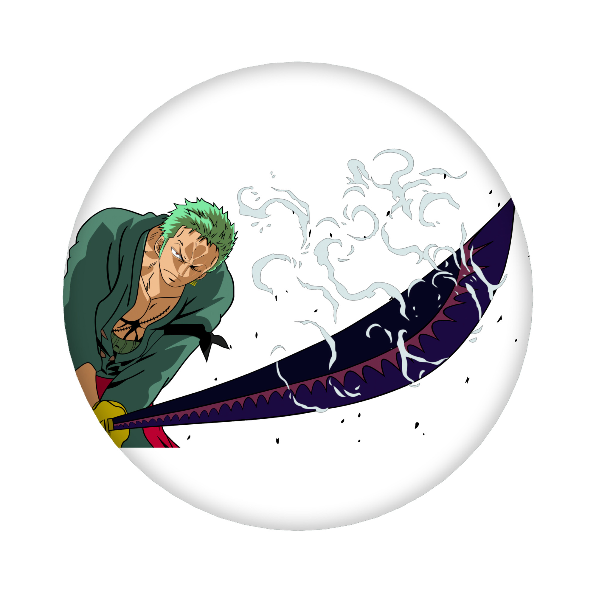 （画像用） ワンピース ロロノア・ゾロ ONE PIECE Roronoa Zoro 6cm 缶バッジ 複数セット