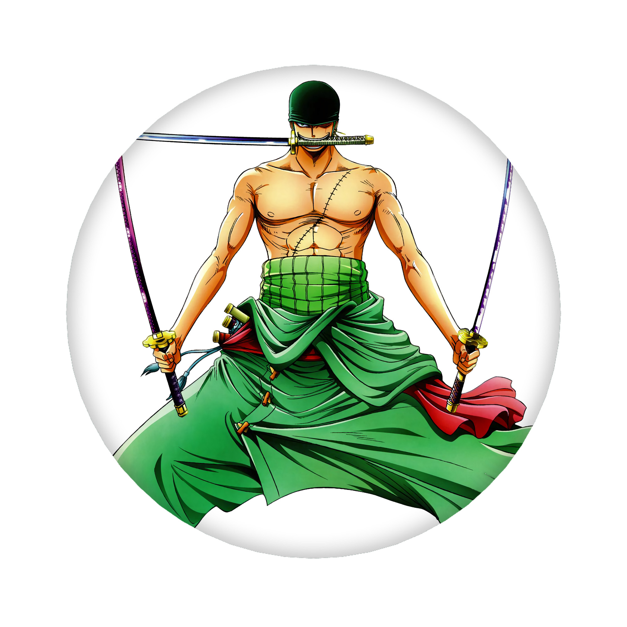 （画像用） ワンピース ロロノア・ゾロ ONE PIECE Roronoa Zoro 6cm 缶バッジ 複数セット