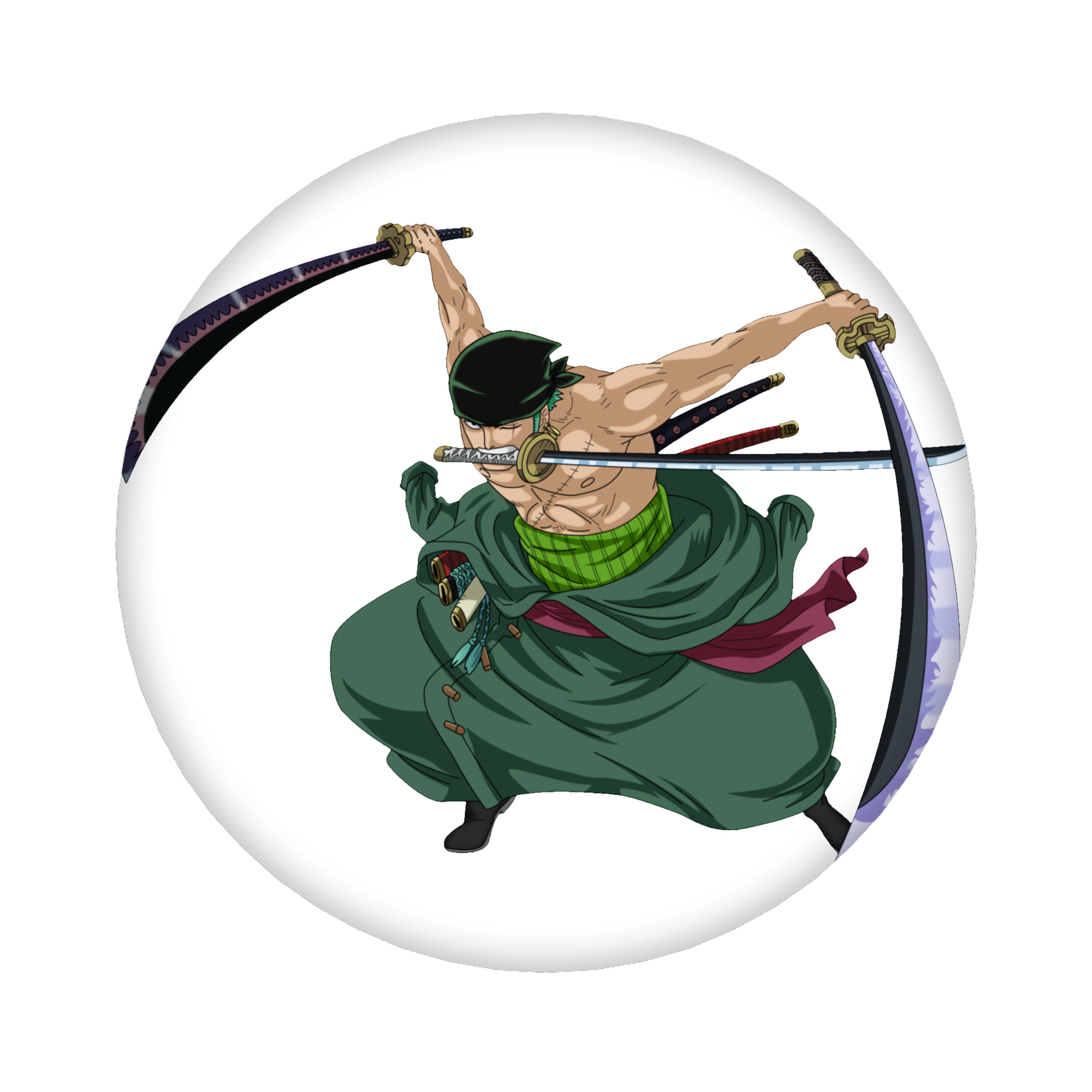 （画像用） ワンピース ロロノア・ゾロ ONE PIECE Roronoa Zoro 6cm 缶バッジ 複数セット
