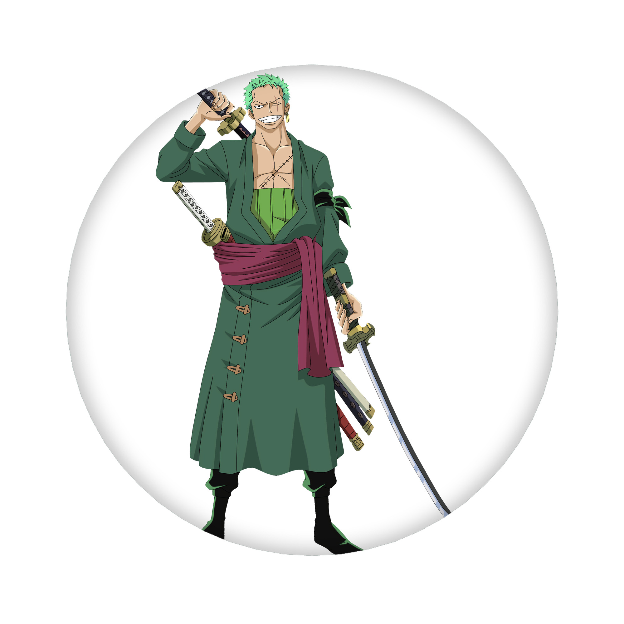 （画像用） ワンピース ロロノア・ゾロ ONE PIECE Roronoa Zoro 6cm 缶バッジ 複数セット