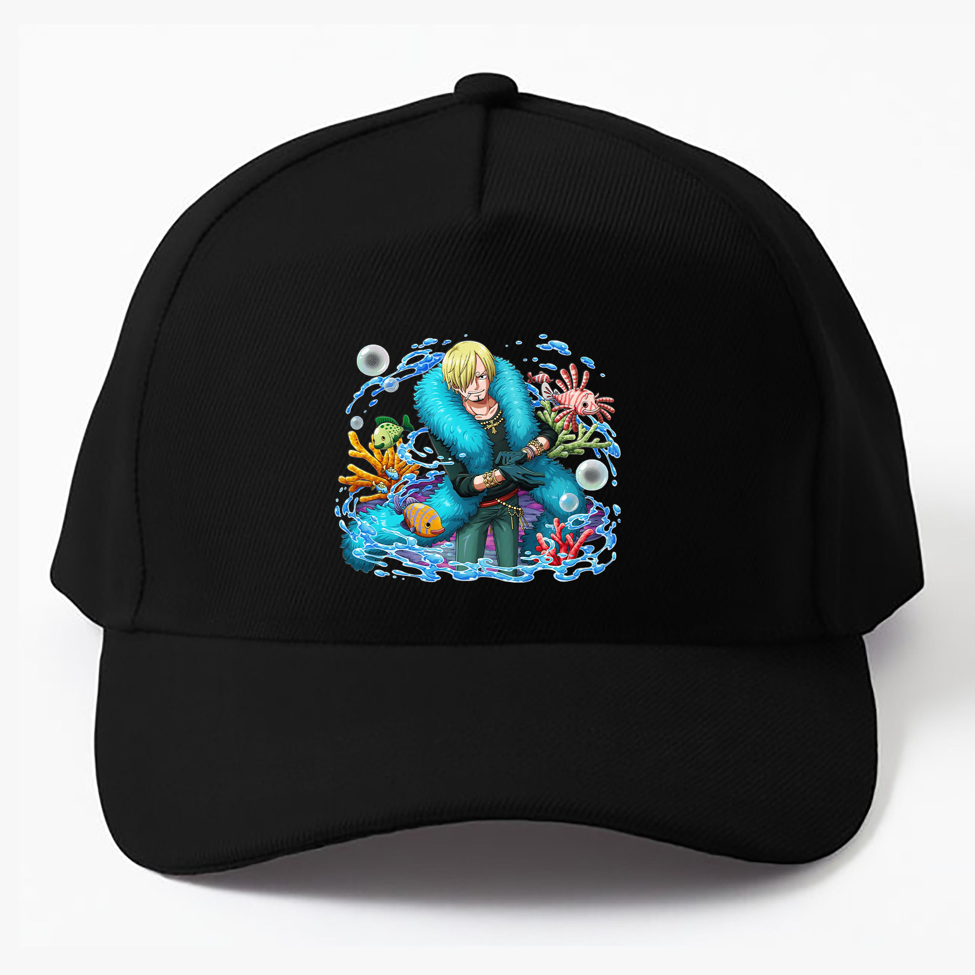 （画像用） ワンピース サンジ ONE PIECE Sanji ベースボールキャップ 綿100％ 男女兼用 帽子 スポーツ