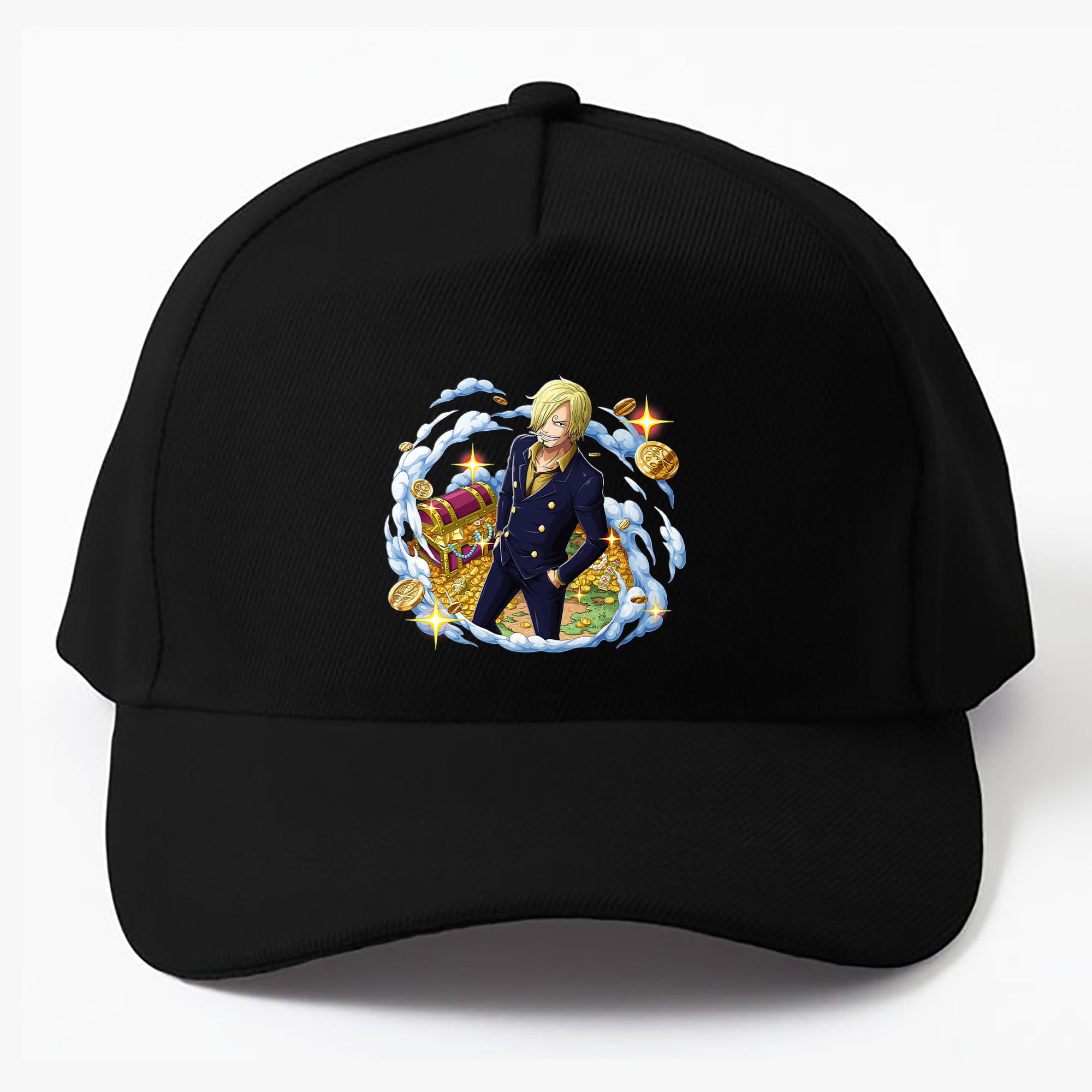（画像用） ワンピース サンジ ONE PIECE Sanji ベースボールキャップ 綿100％ 男女兼用 帽子 スポーツ